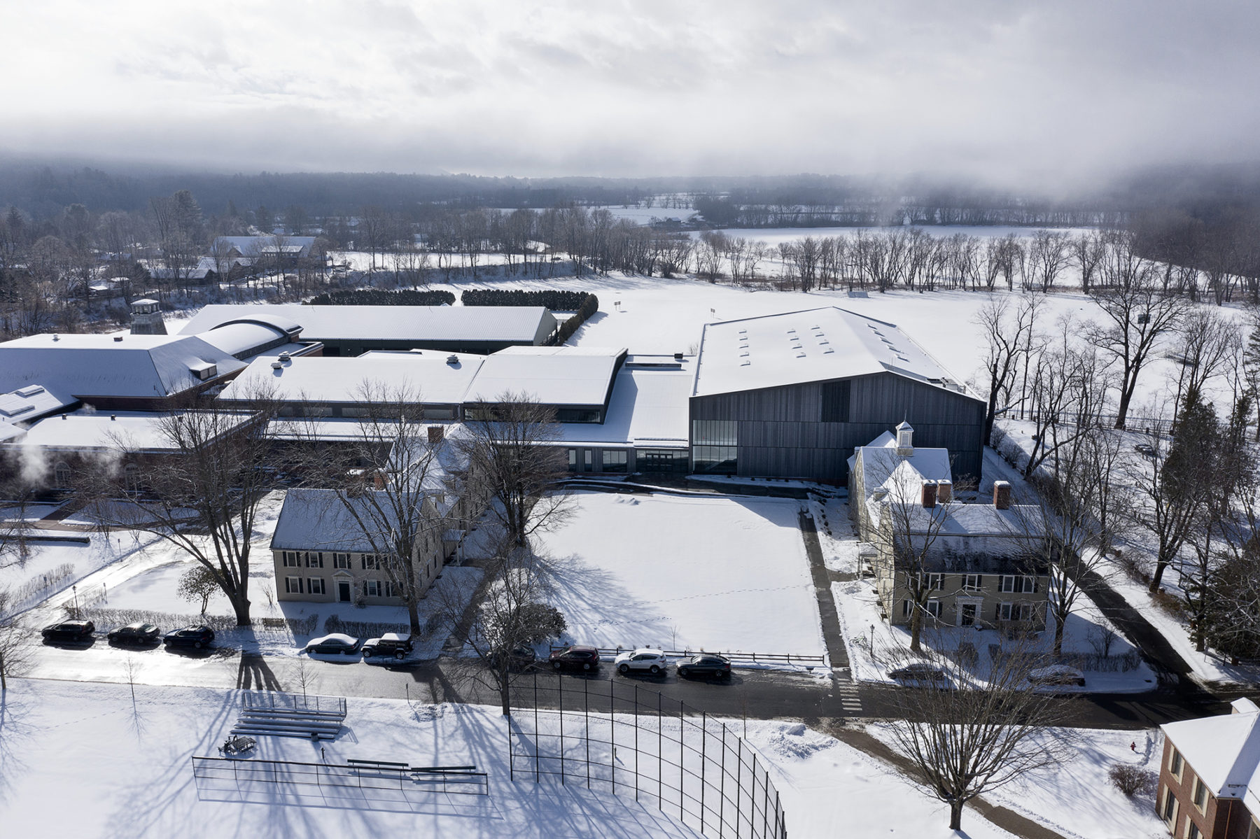 overhead image in the winter