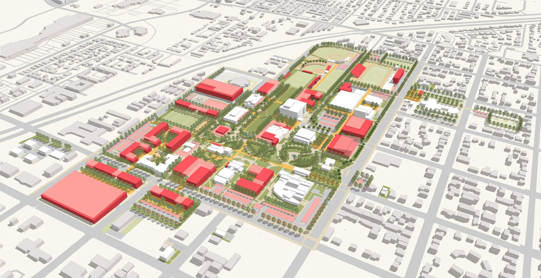 Site plan of Dixie State campus