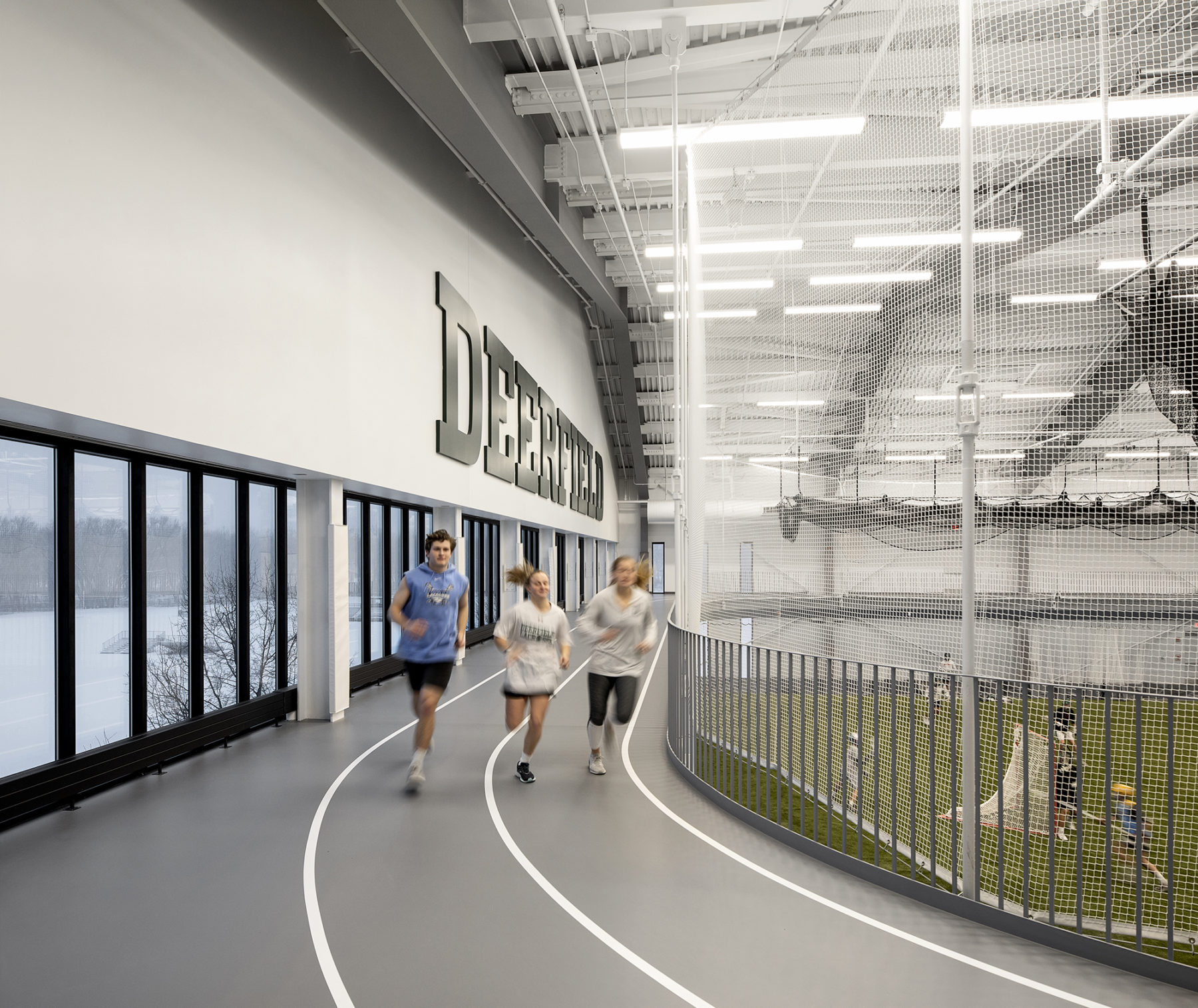 indoor running track