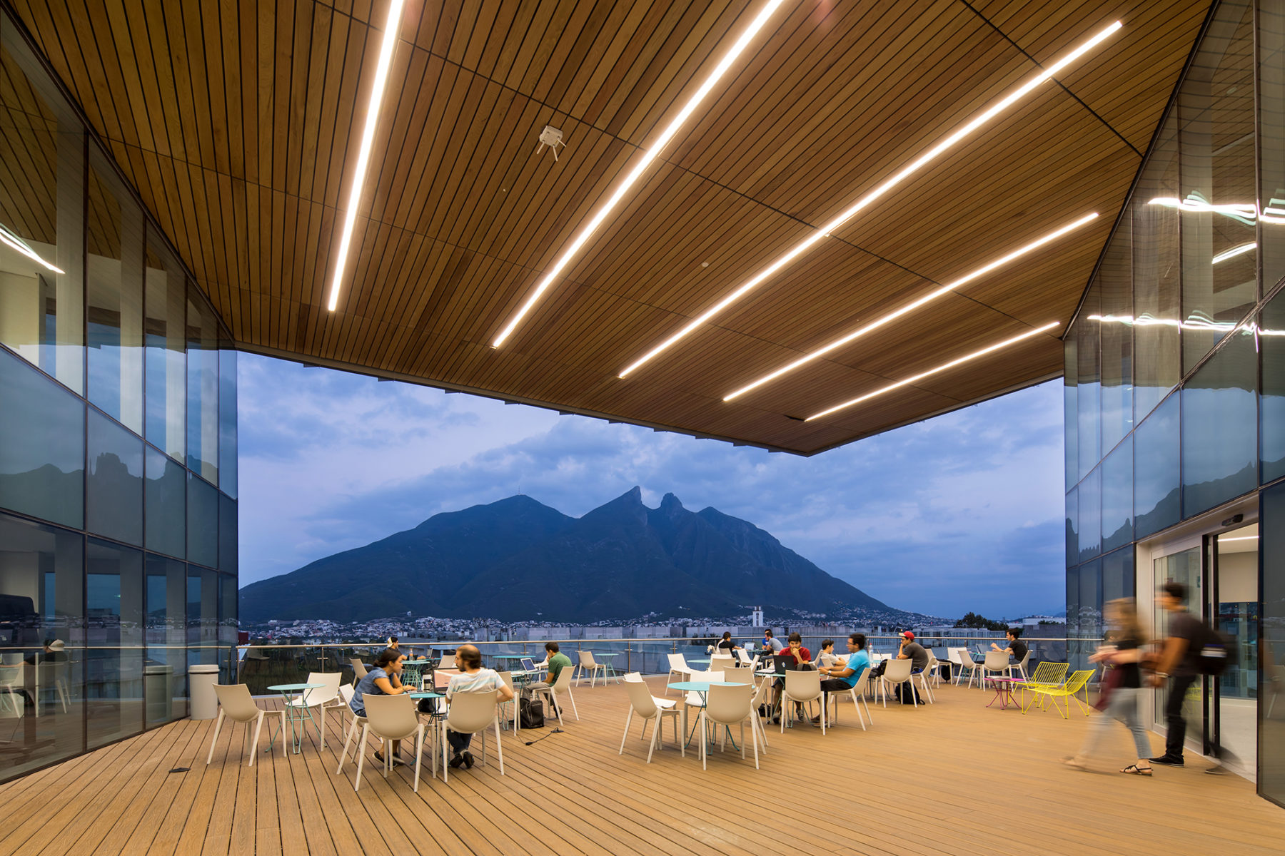 Patio of library