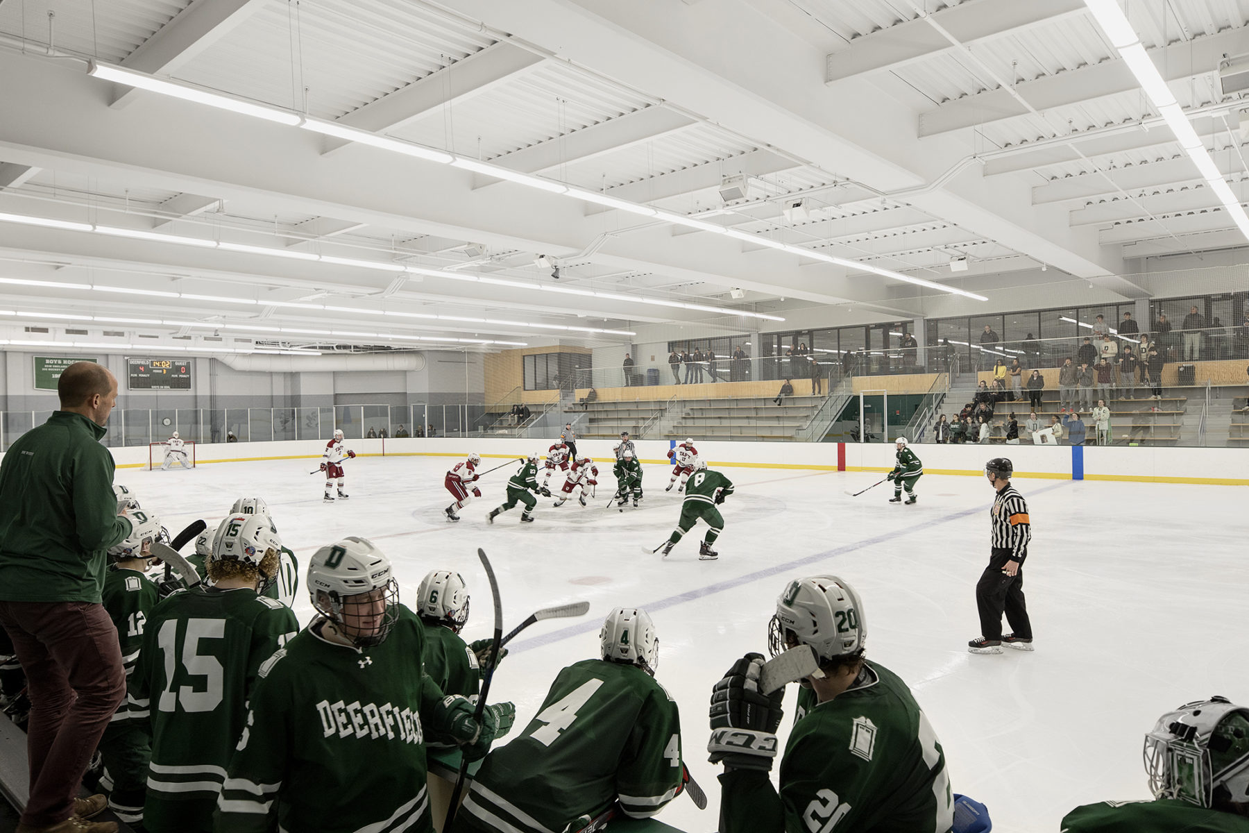 a hockey game