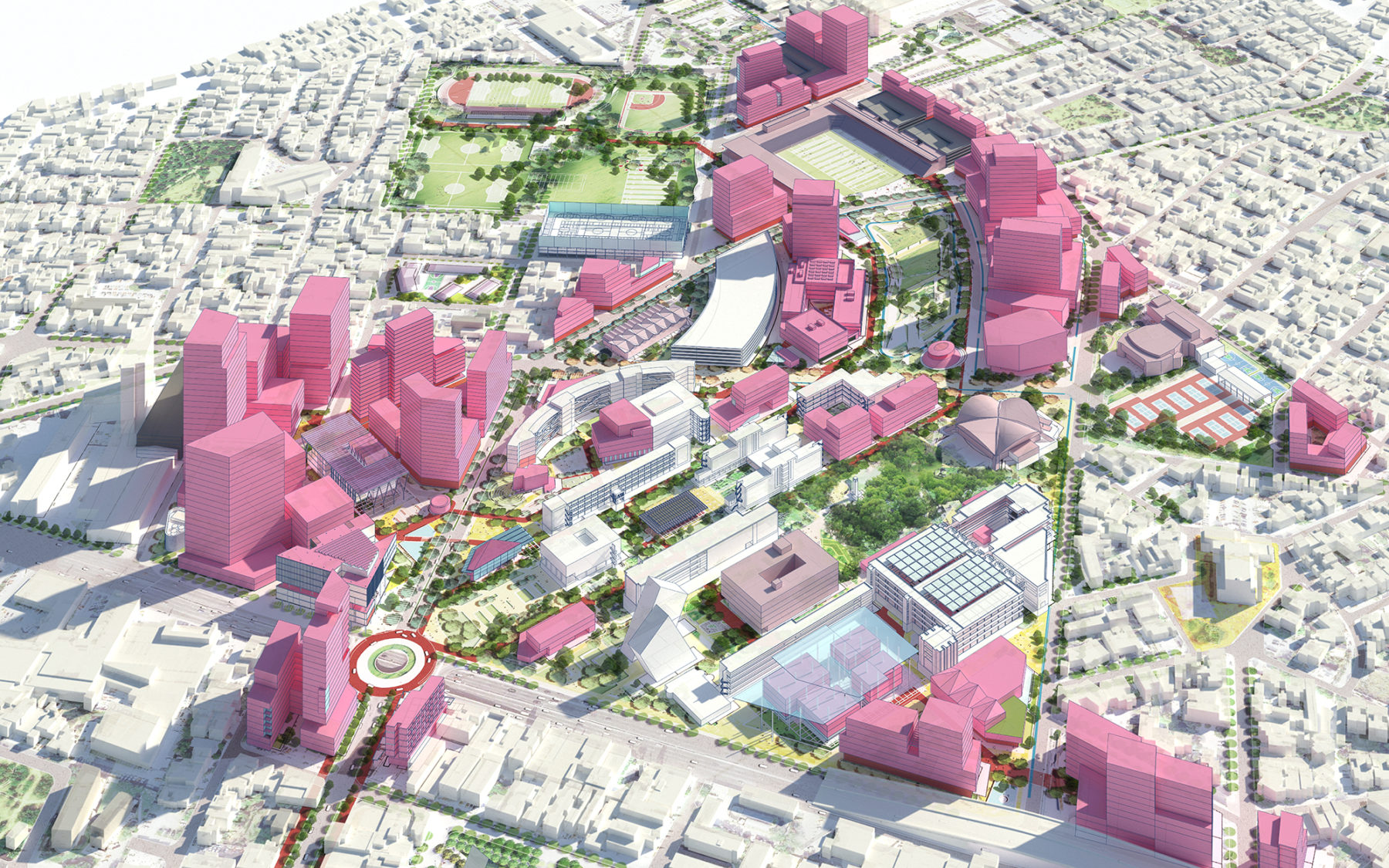 aerial plan of monterrey tec