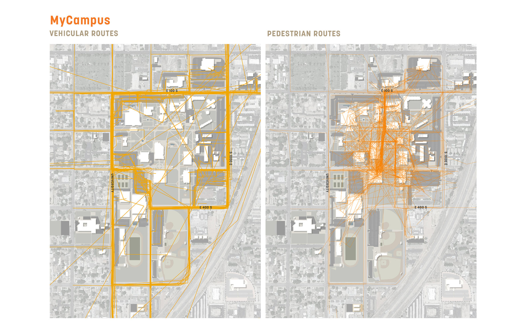 MyCampus: vehicular and pedestrian routes