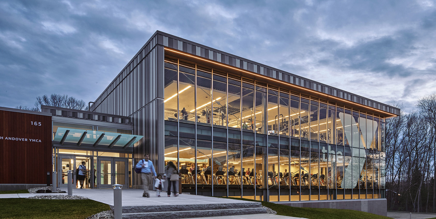 building exterior at dusk