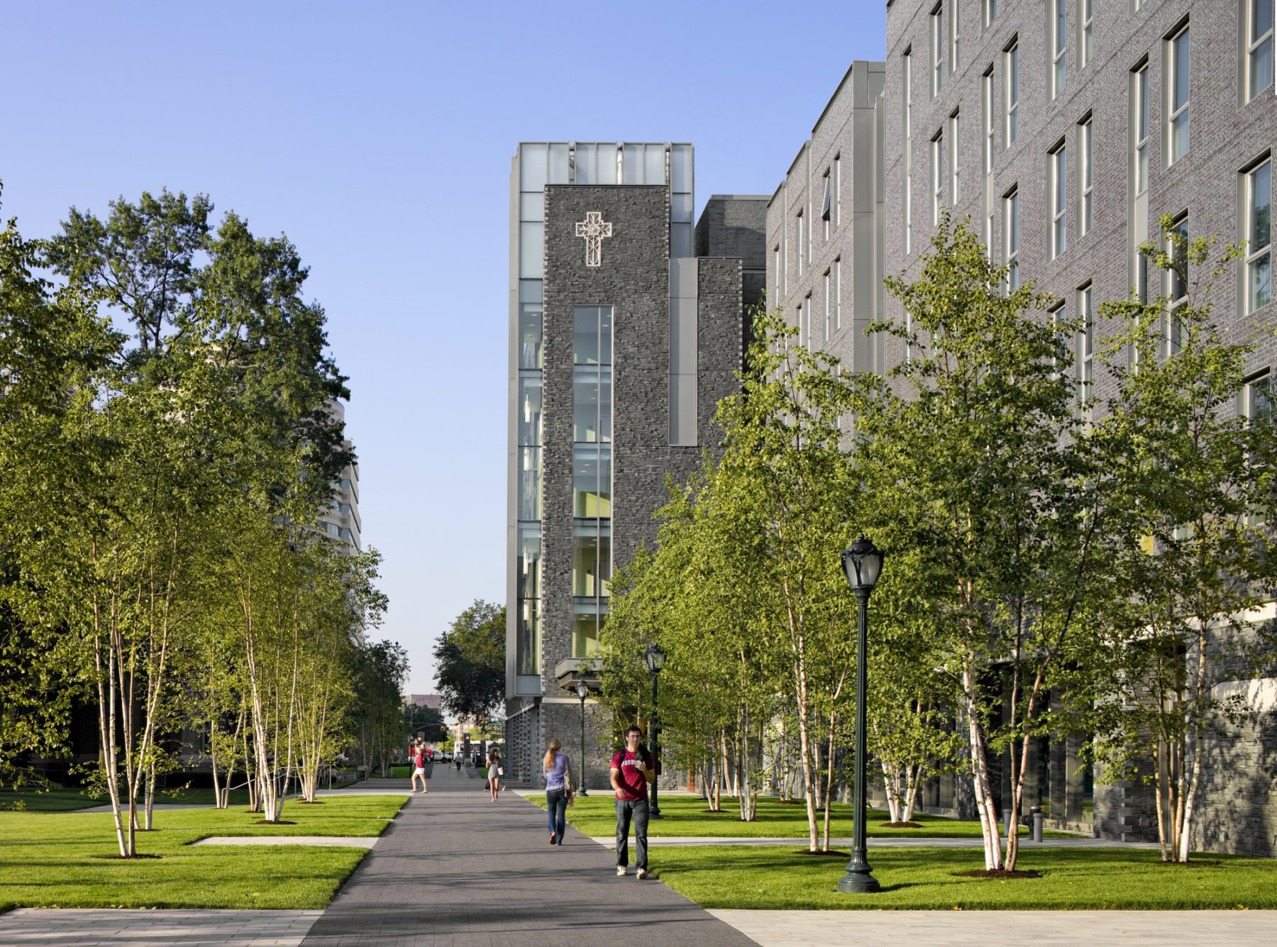 path in front of building