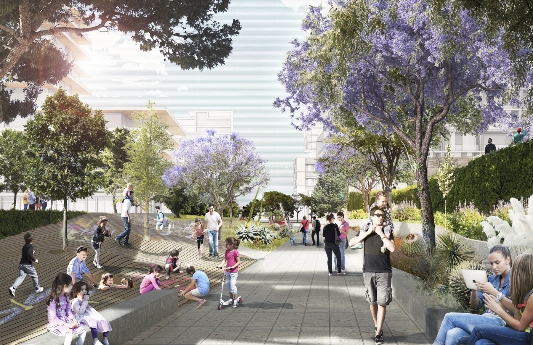 rendering of park