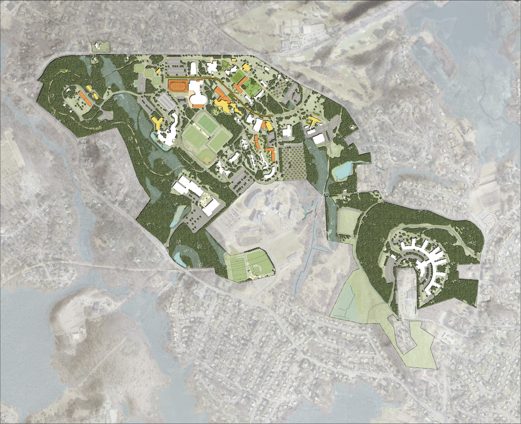 babson college campus map Babson College Campus Master Plan Sasaki babson college campus map