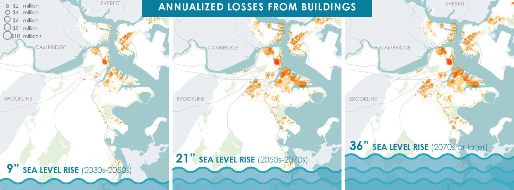 Graphic of sea level rise