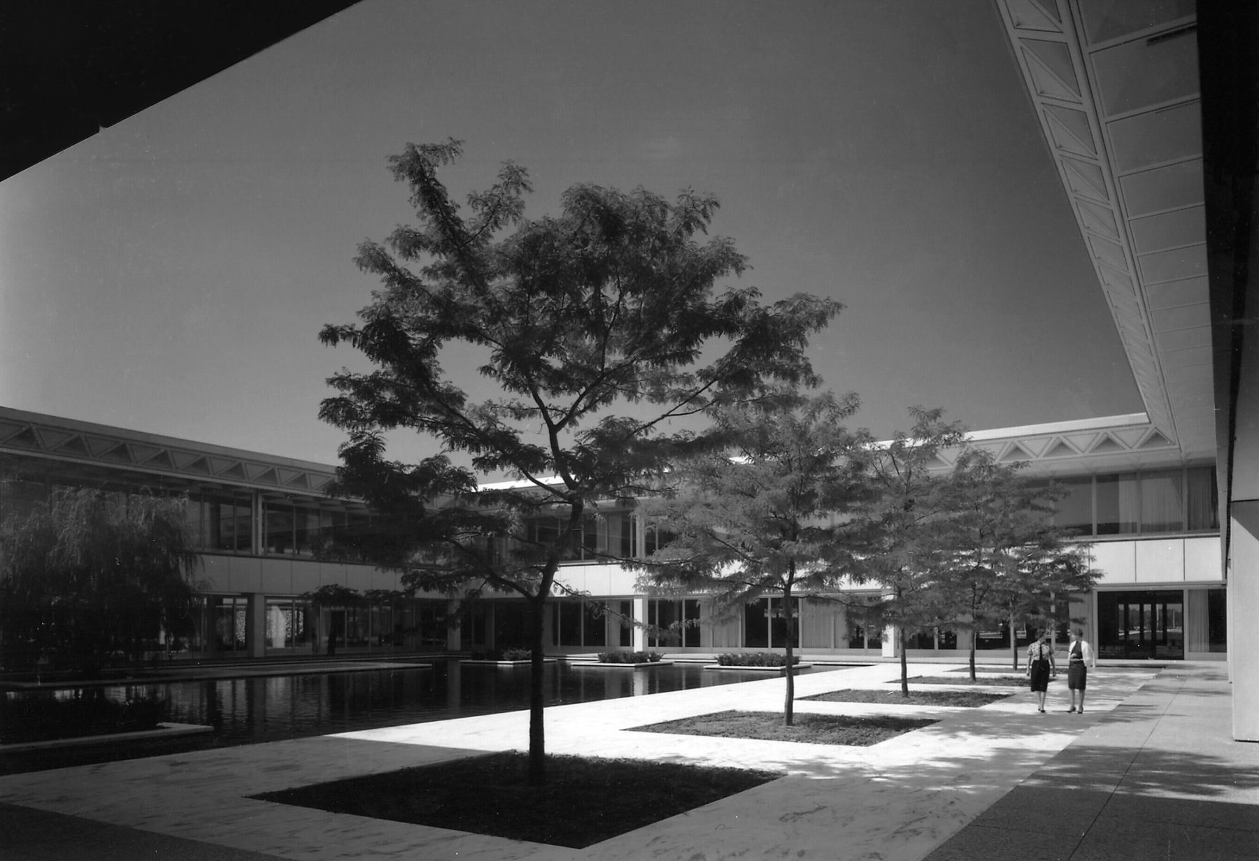 Courtyard of the Upjohn Company General Office Building