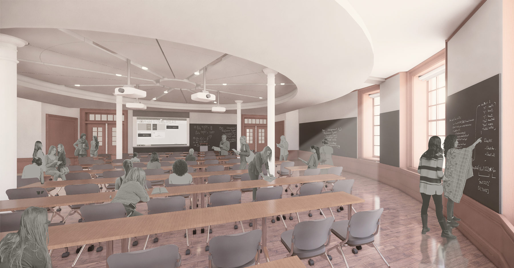 rendering of classroom