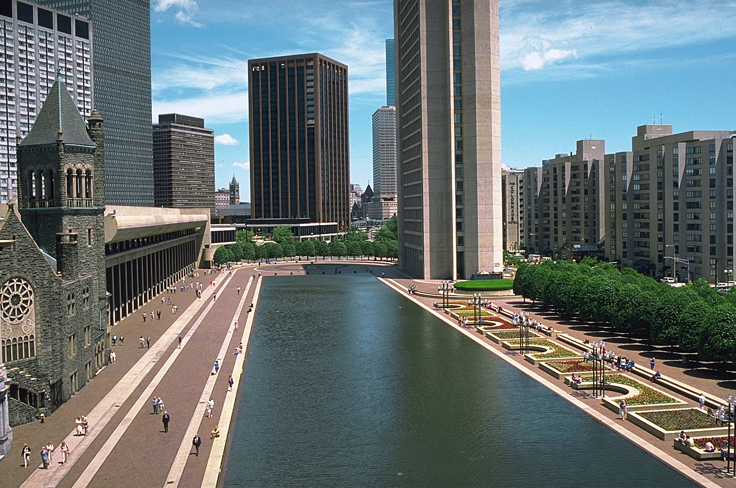 aerial photography of Christian Science Center