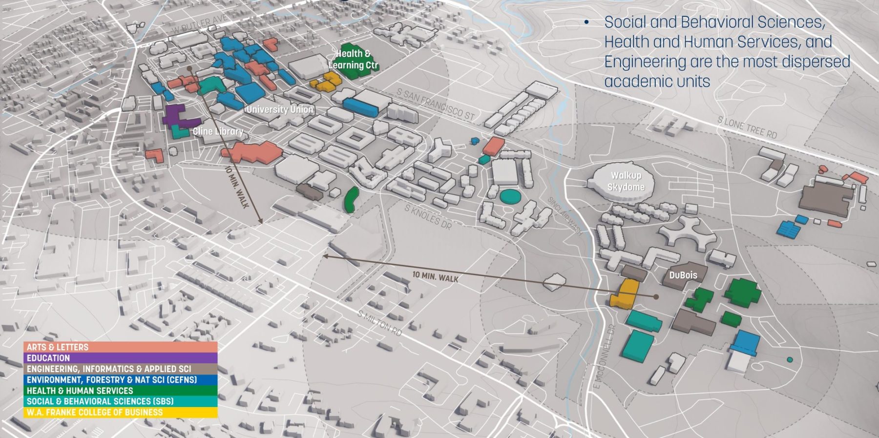 map of academic units