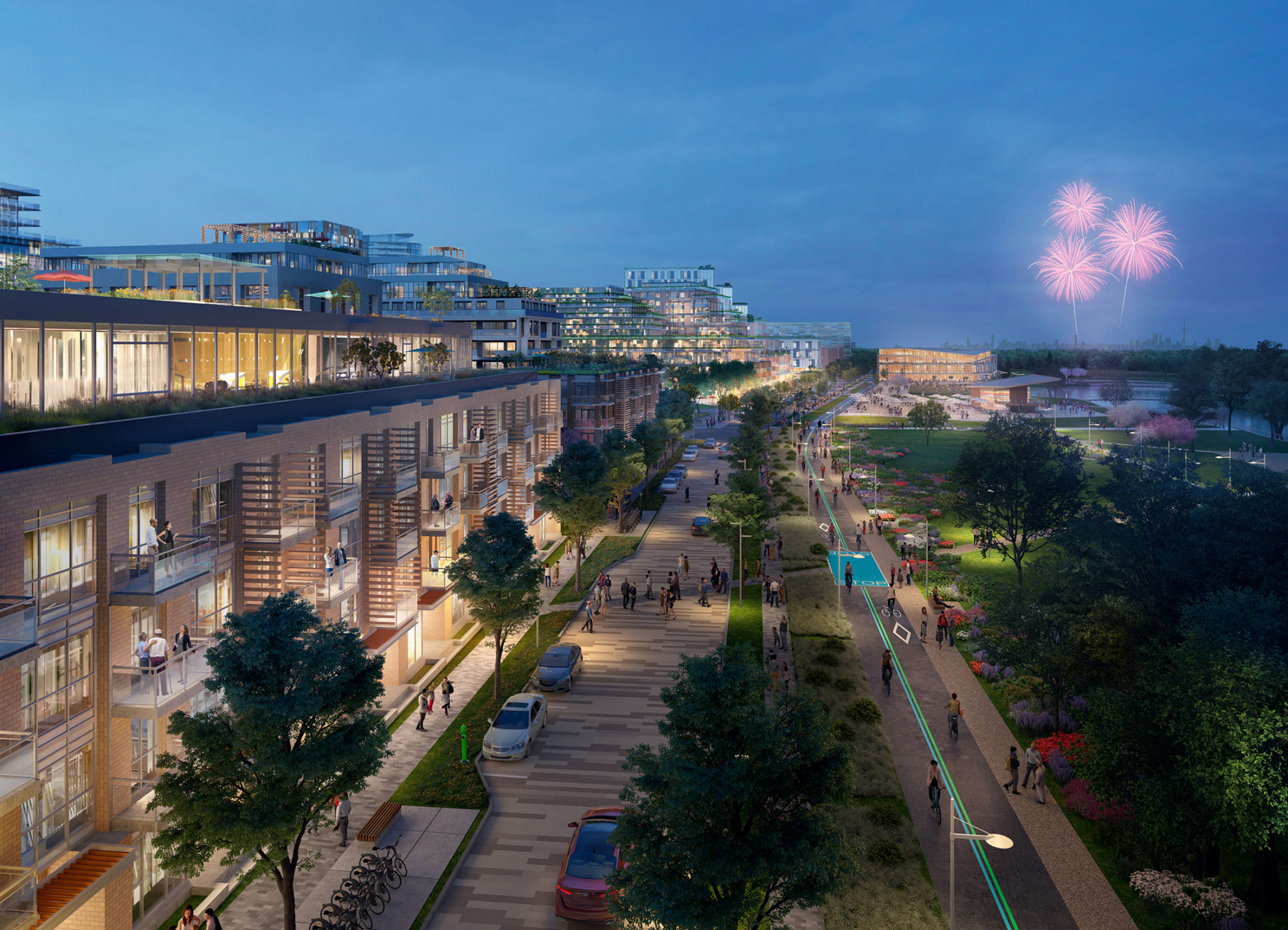 rendering of promenade