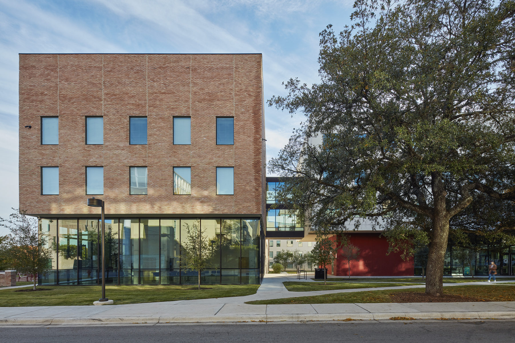 Elevational photo of northeast facade