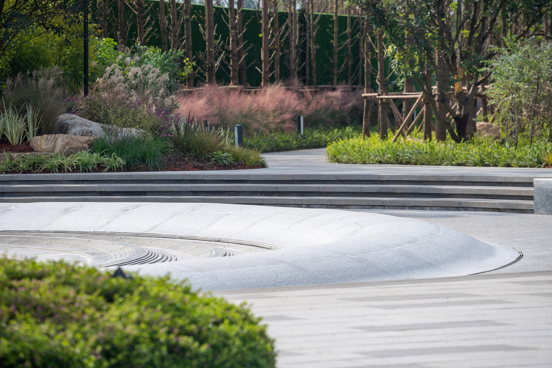 close up detail of concrete ripple