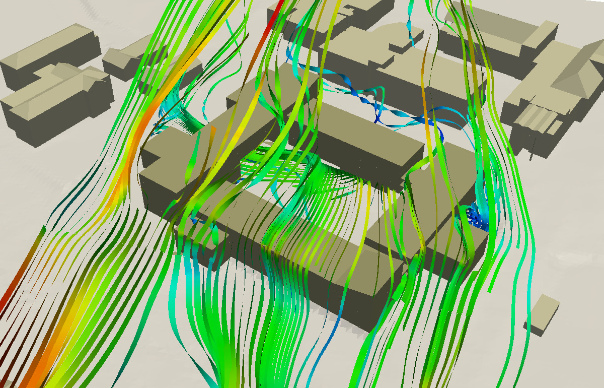 microclimate analysis for courtyard building