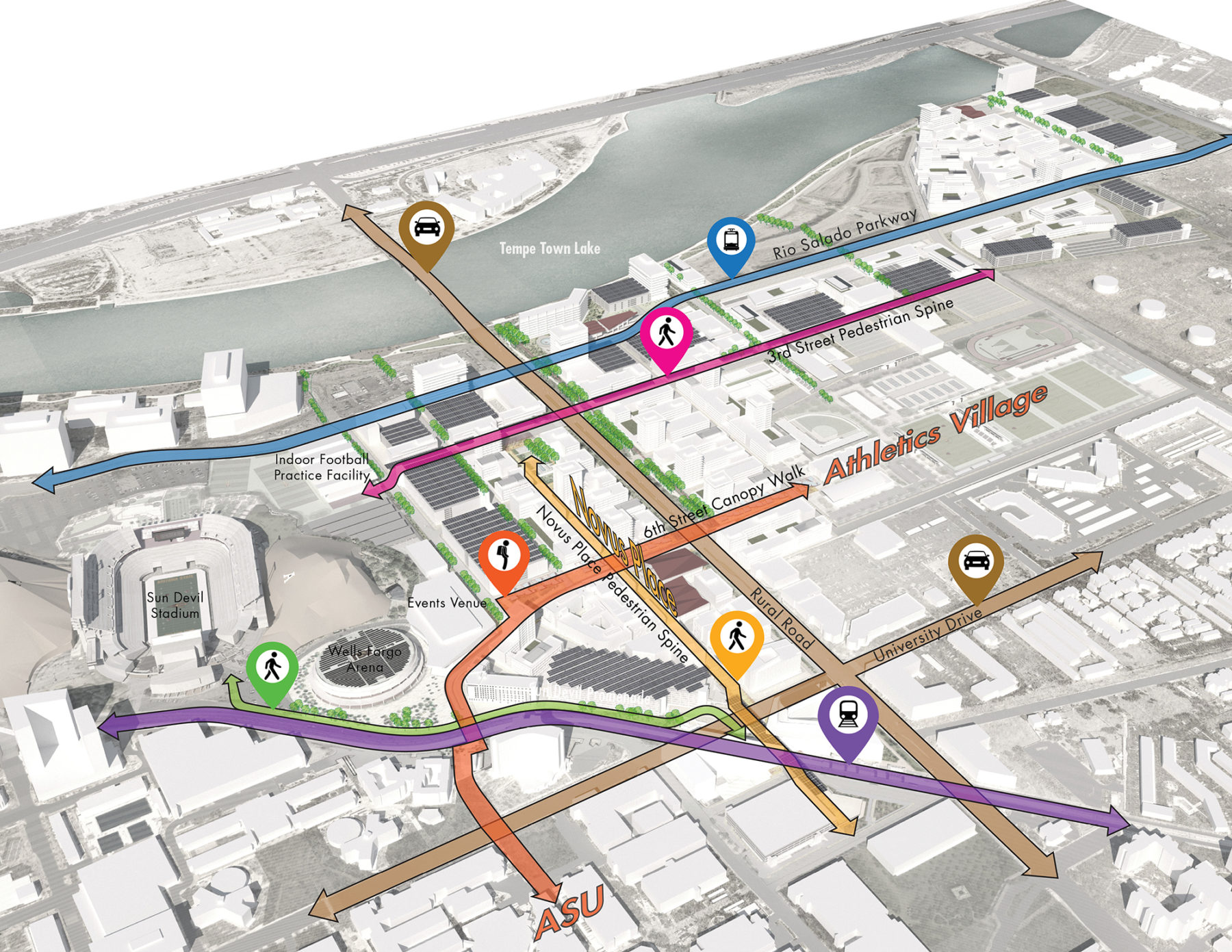 graphic transportation diagram for district