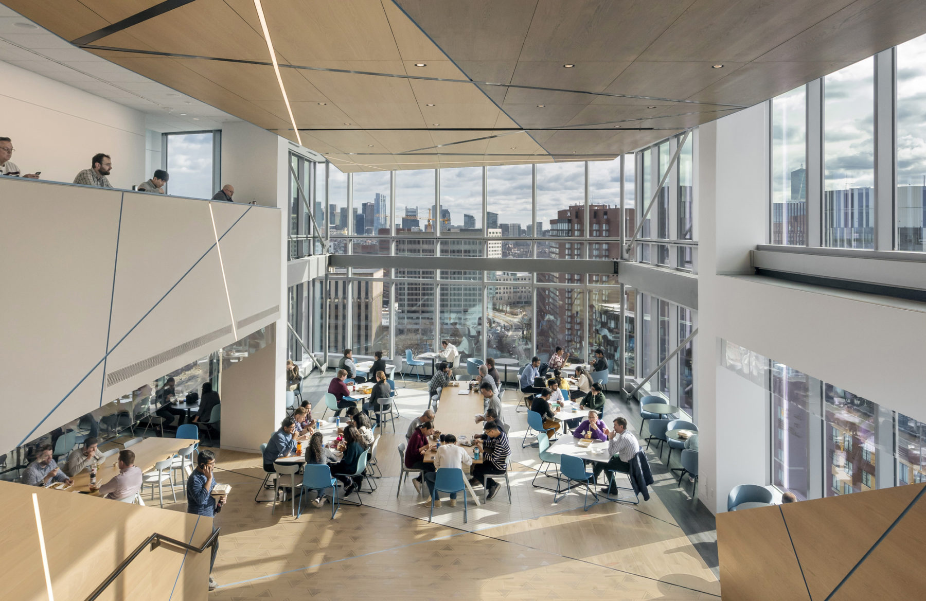 View of Akamai Global Headquarters dining center