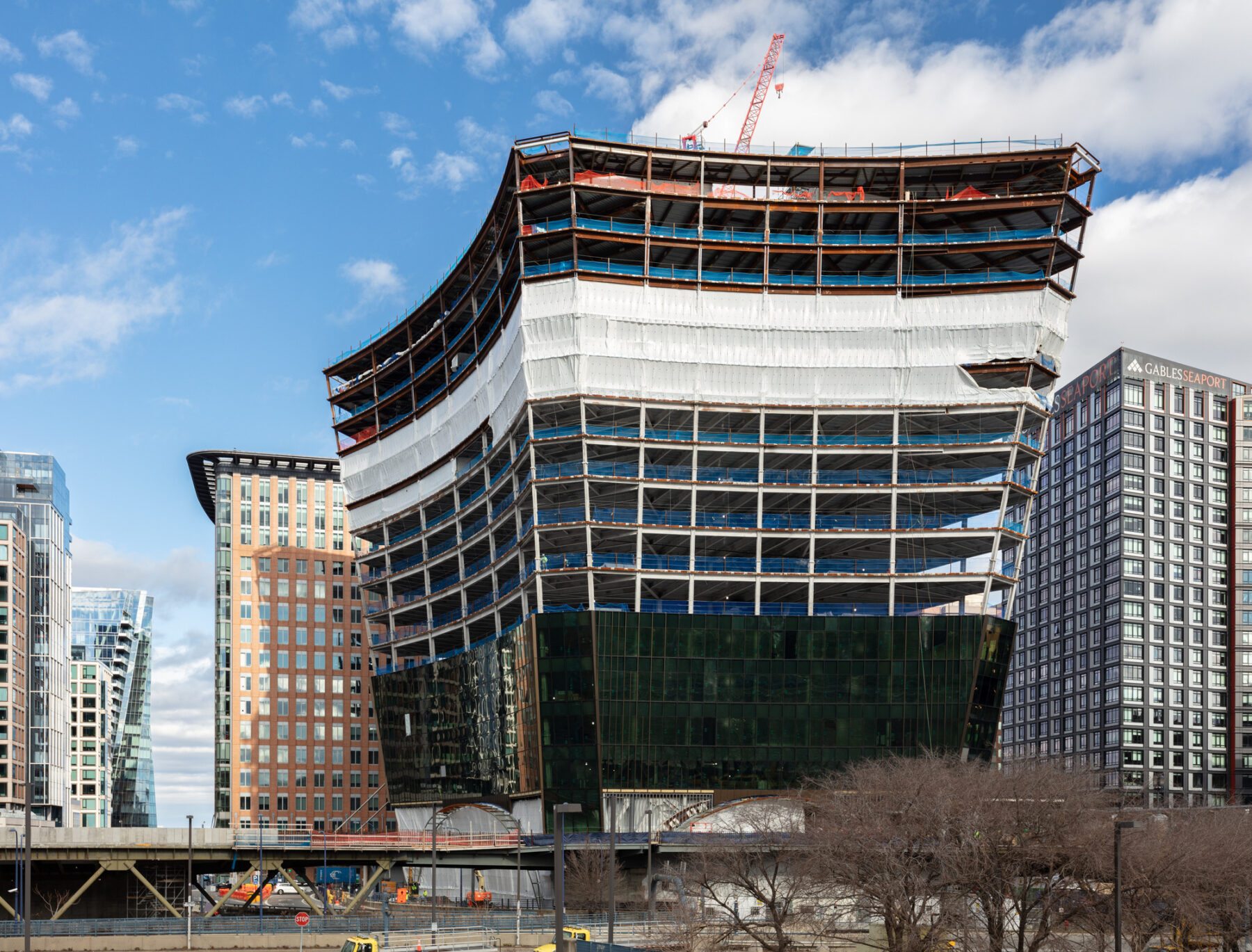 construction progress photograph of 10 world trade