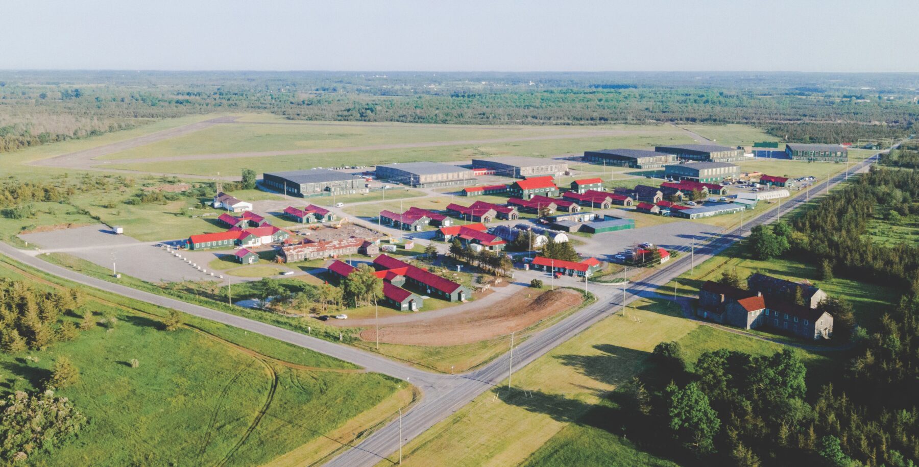 aerial photograph of site