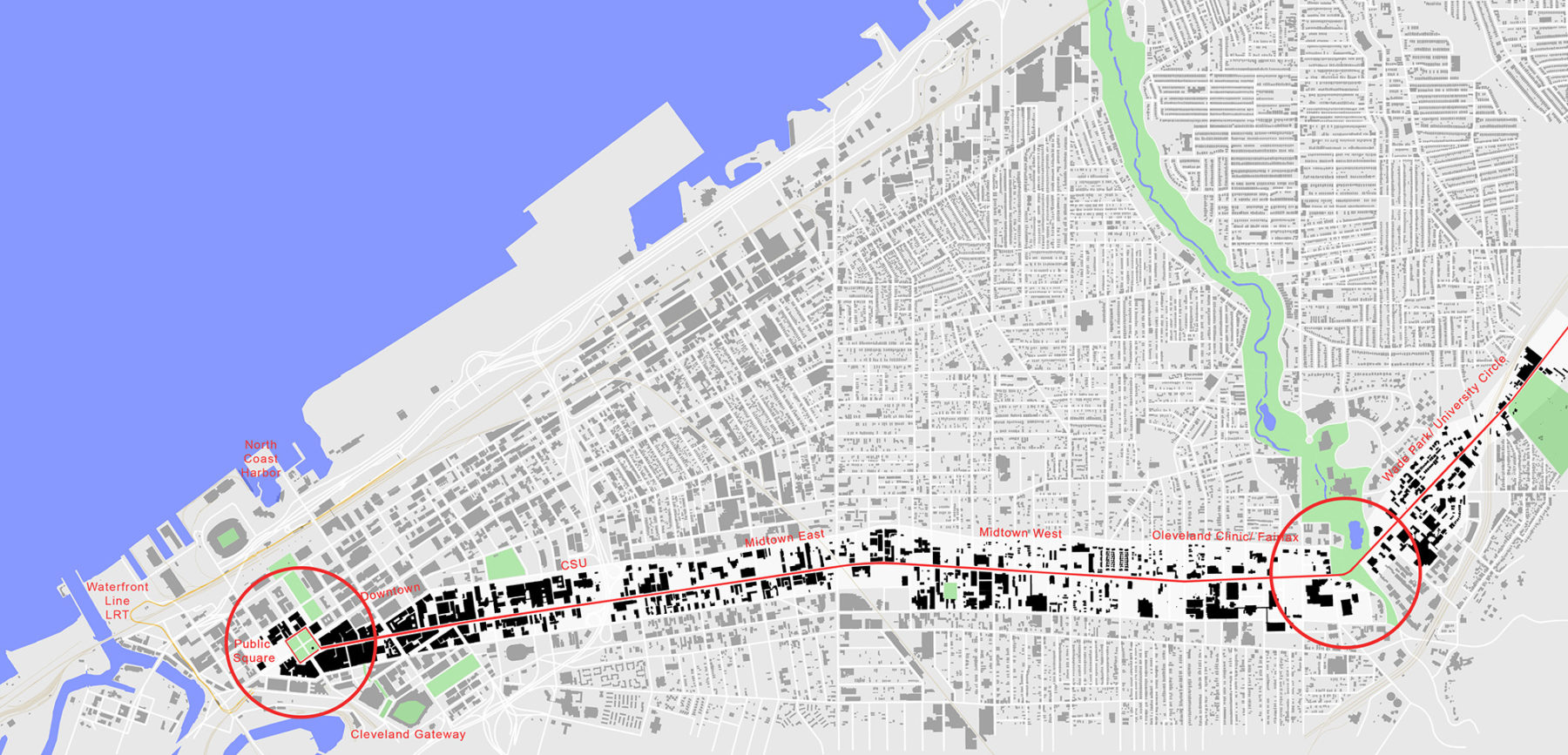 site plan of entire Euclid corridor