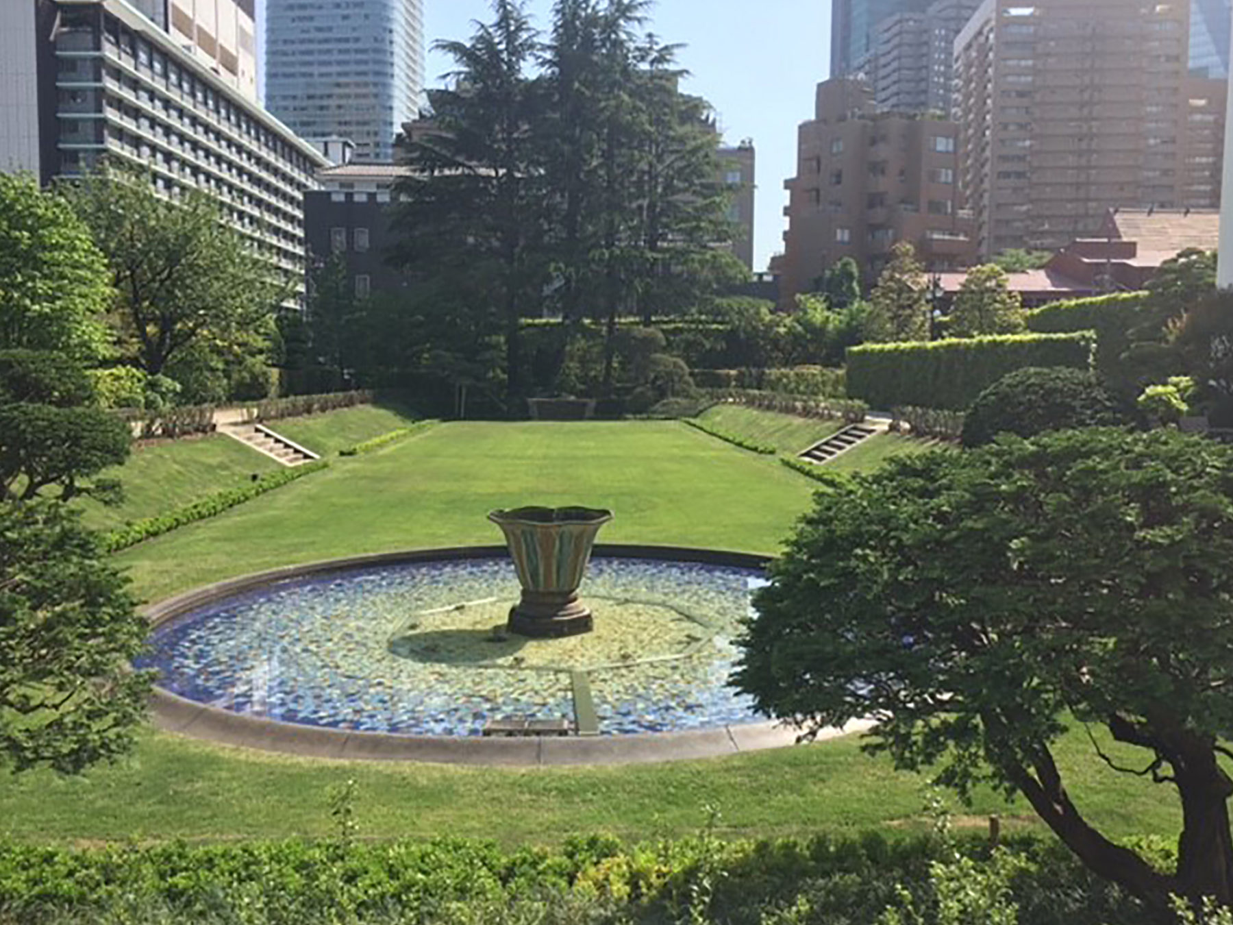 restored garden US Embassy Tokyo