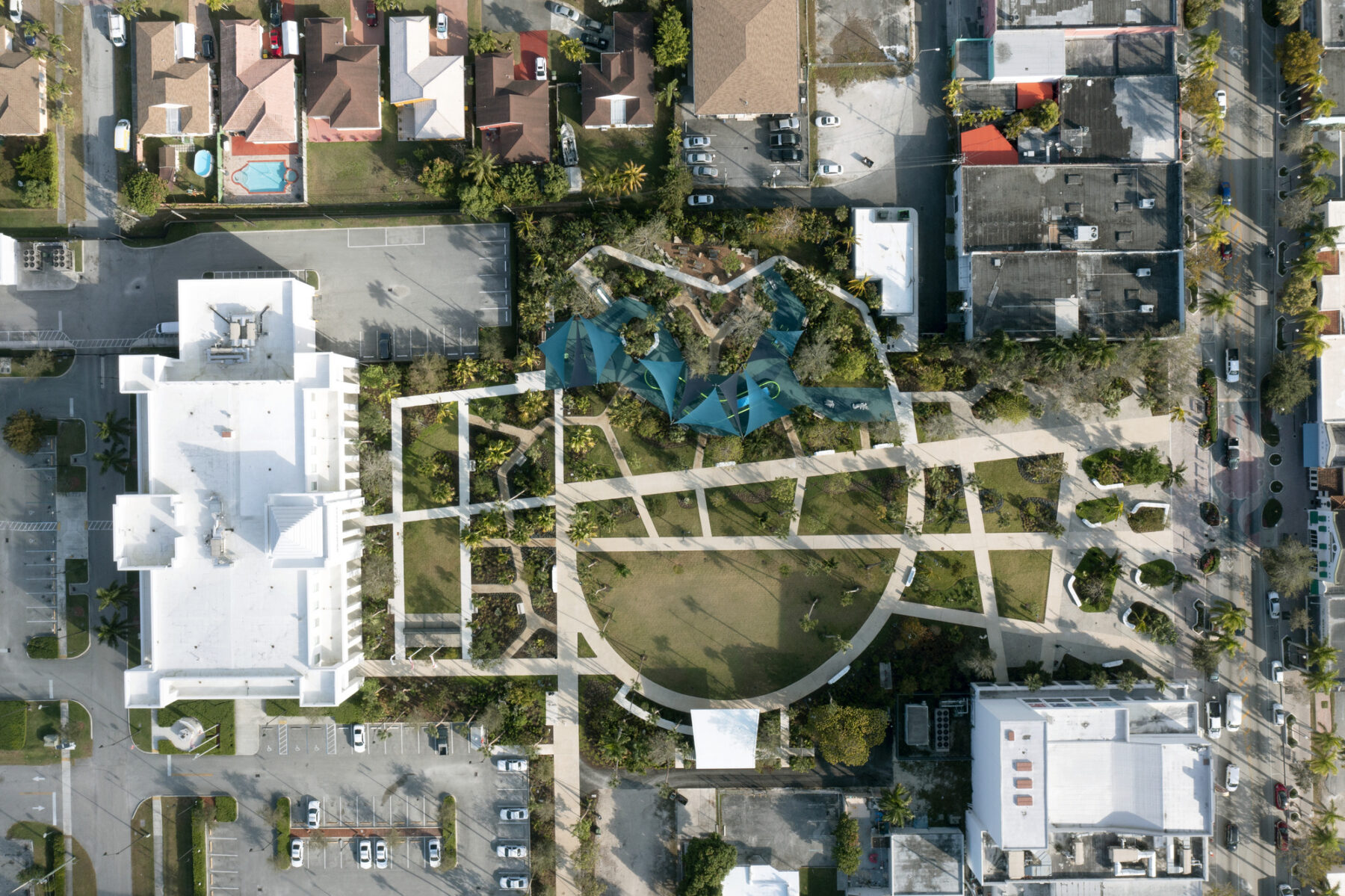 aerial photograph of losner park site