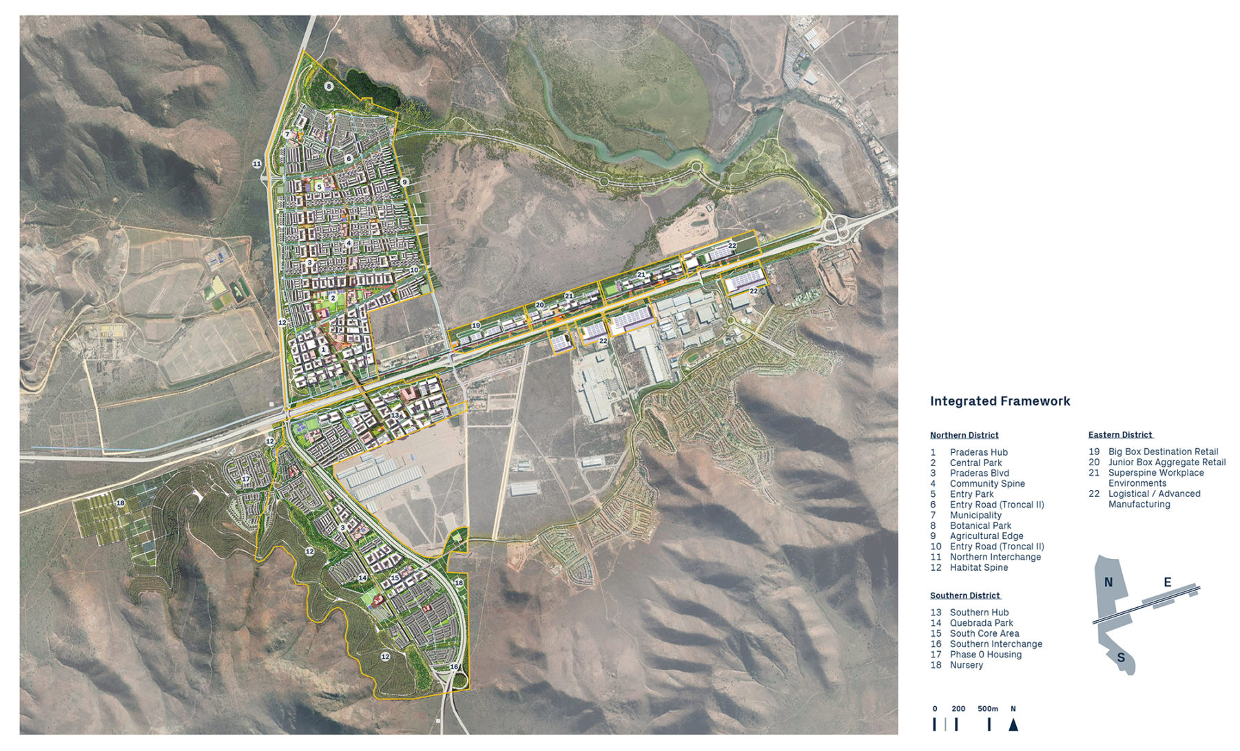 Praderas site plan and map