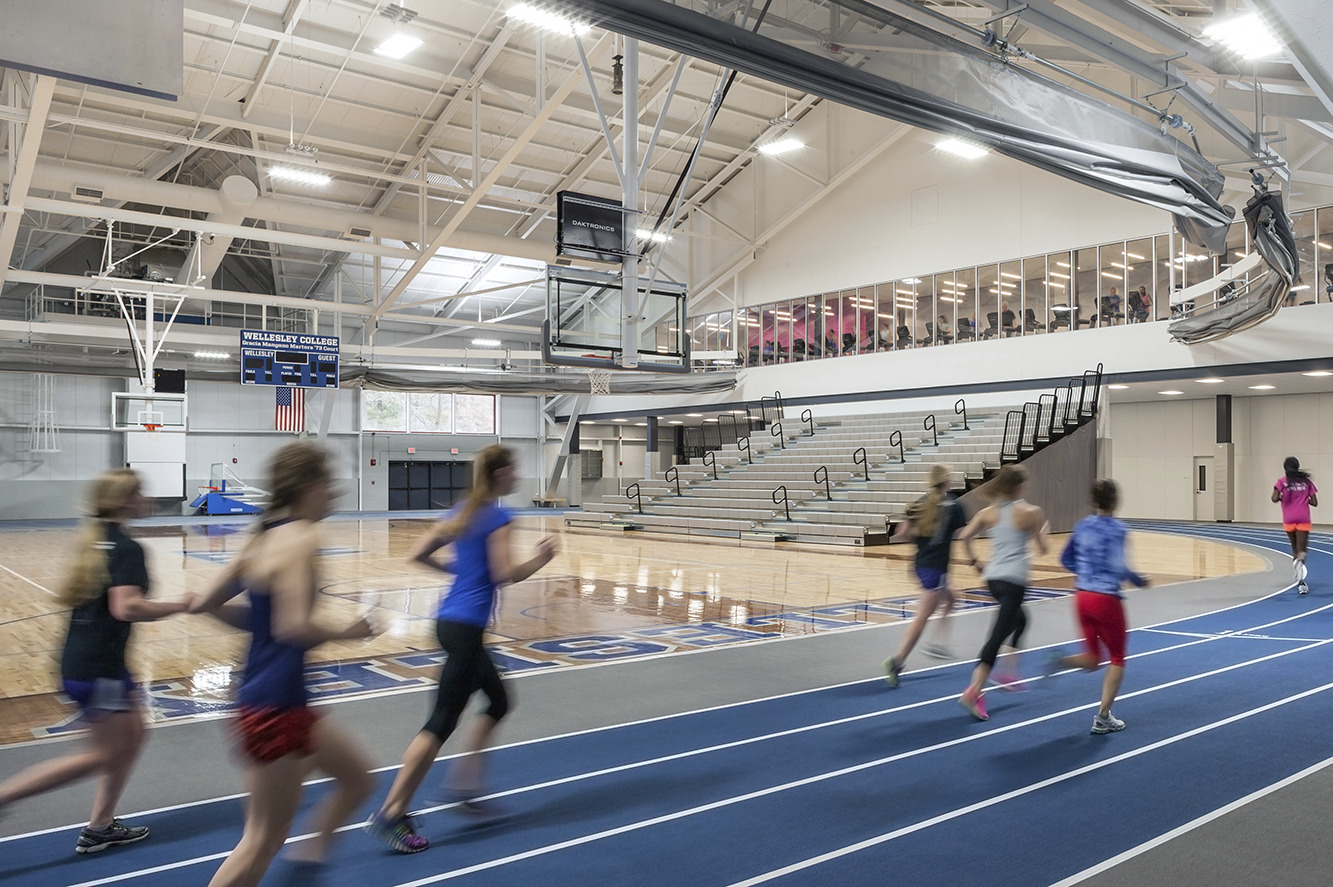 women running on track