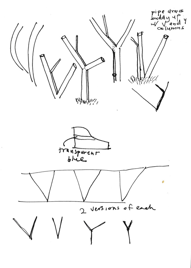 Sketch of Y-shaped objects