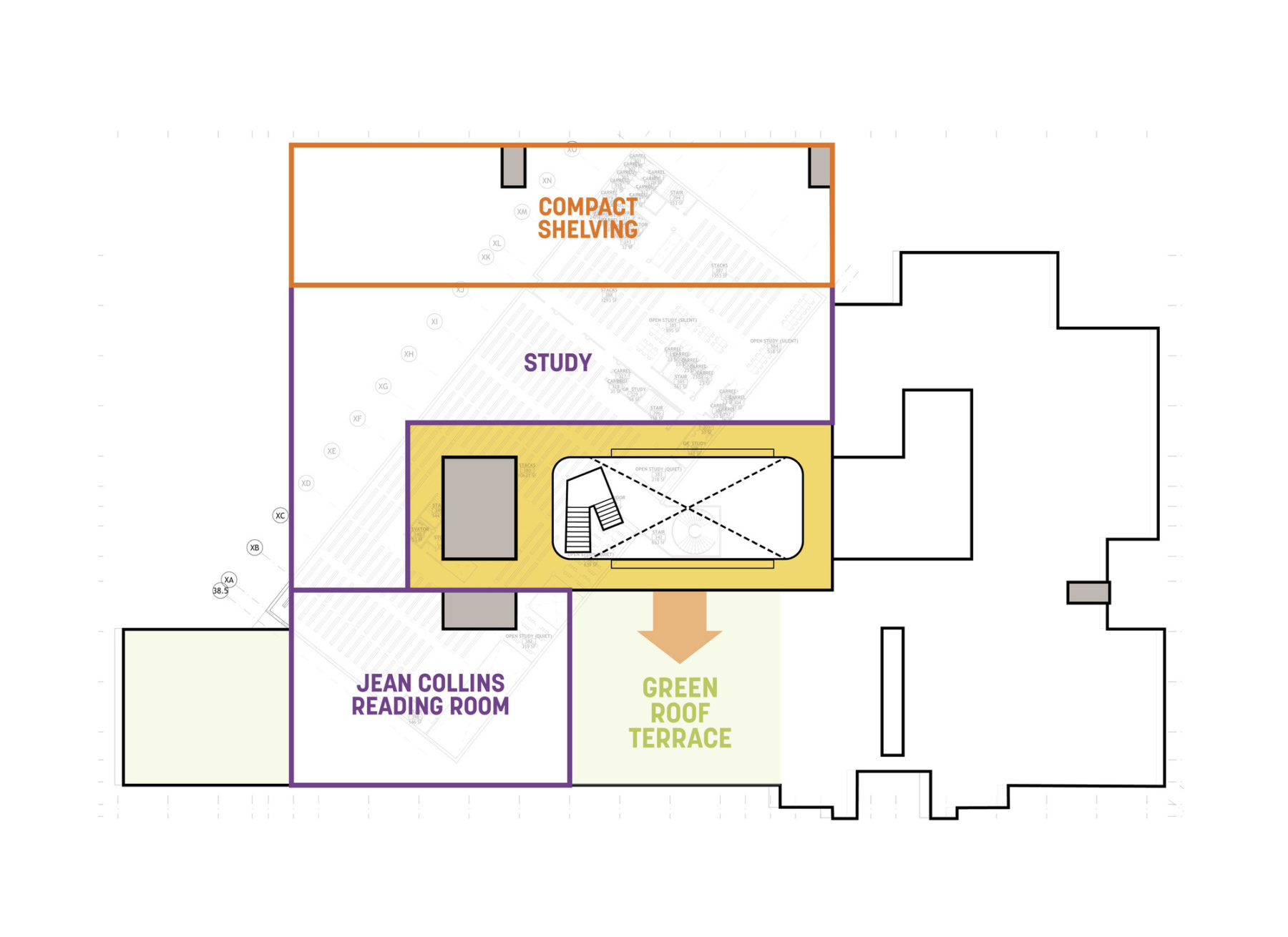 conceptual floor plan - level 3 for option 1