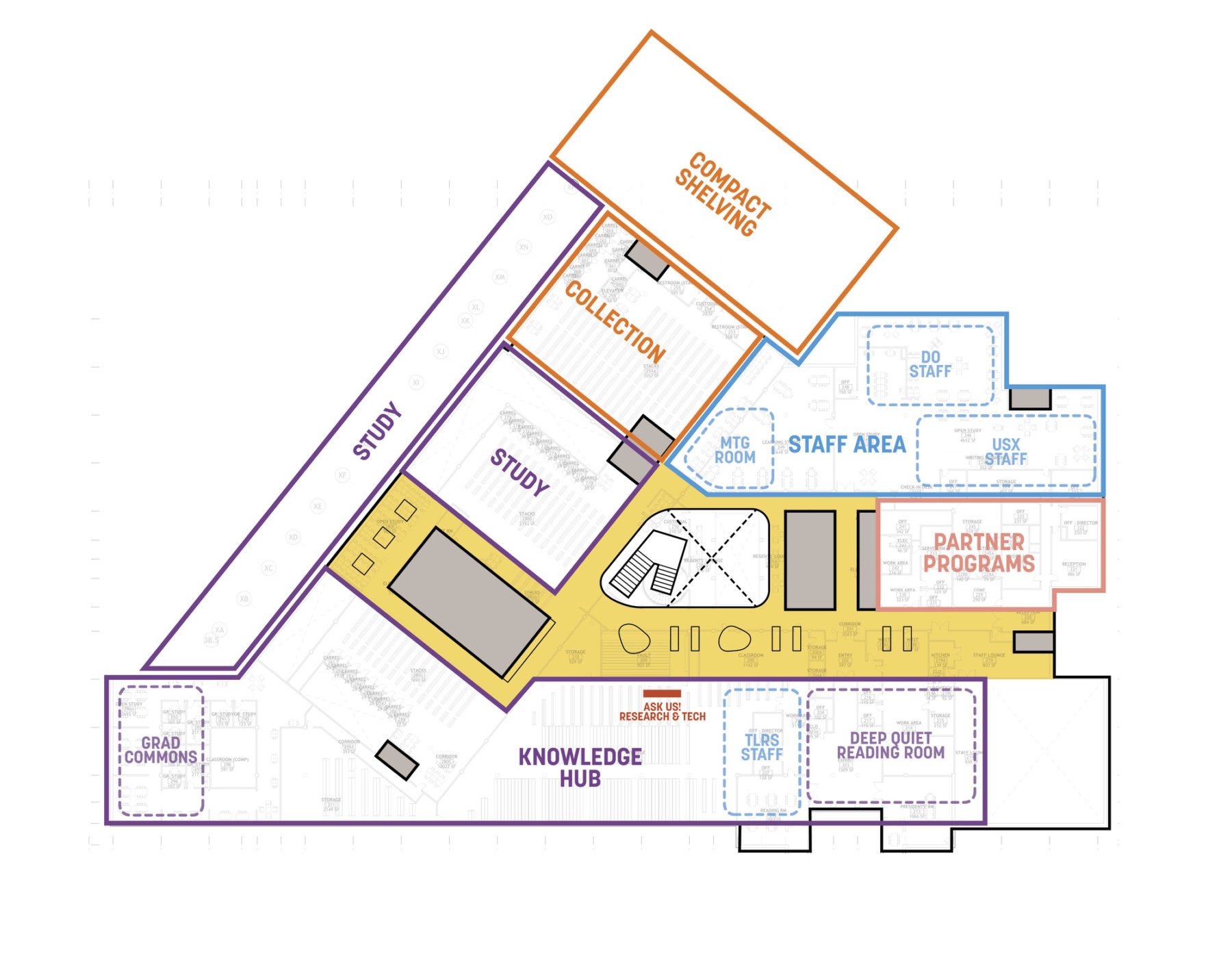 conceptual floor plan - level 2 for option 2