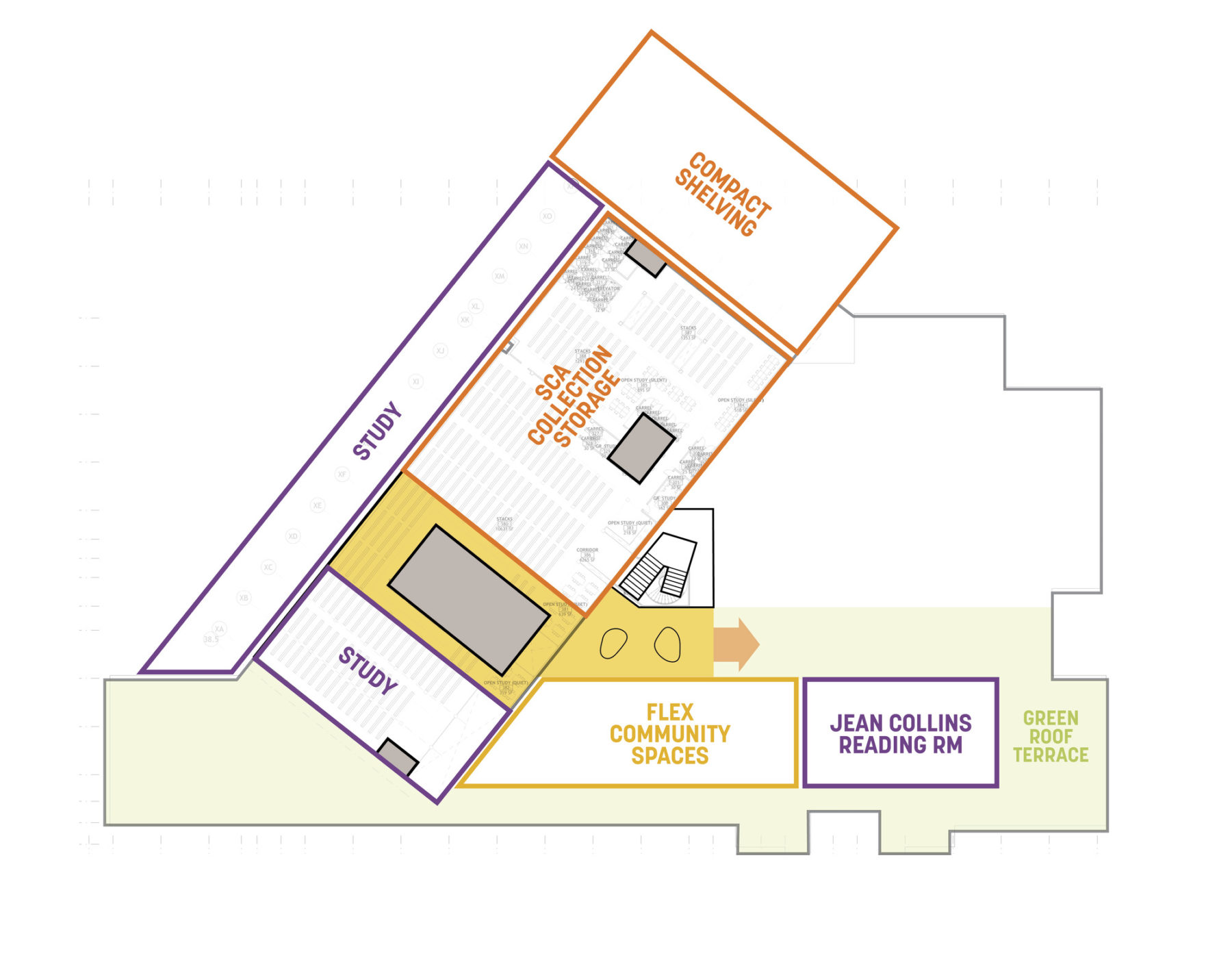 conceptual floor plan - level 3 for option 2