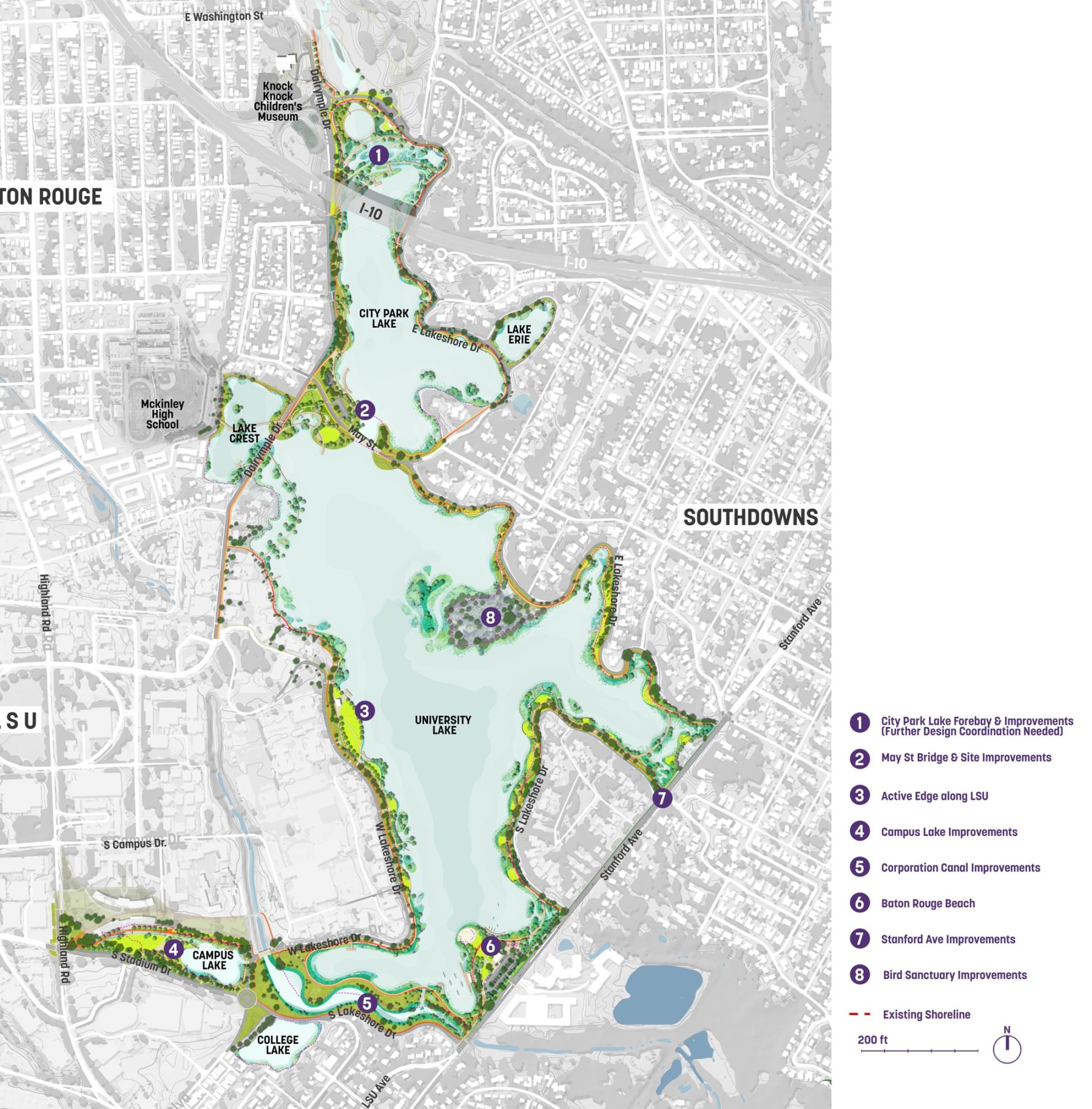 plan drawing of lake