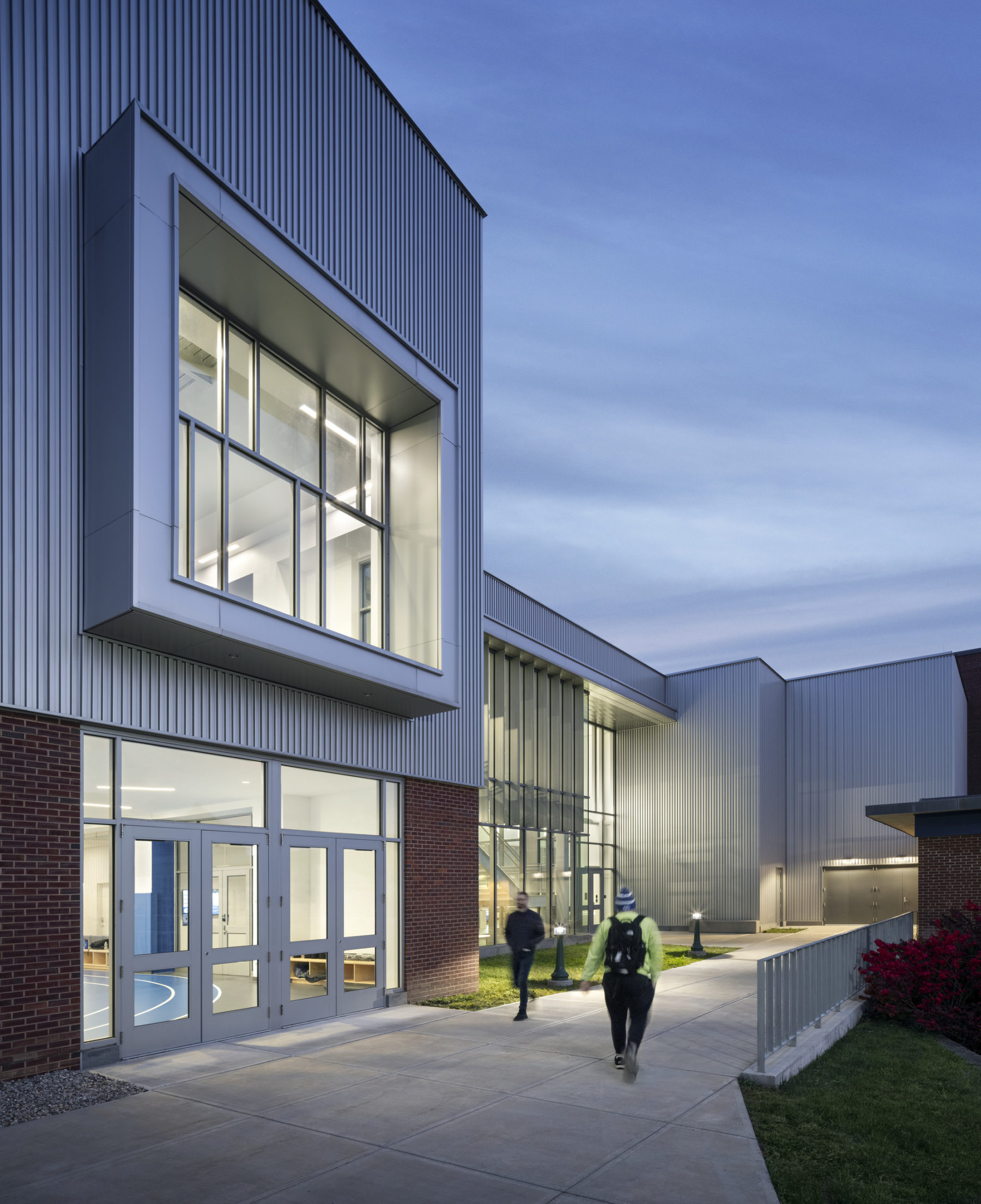 exterior photo of building entry walk