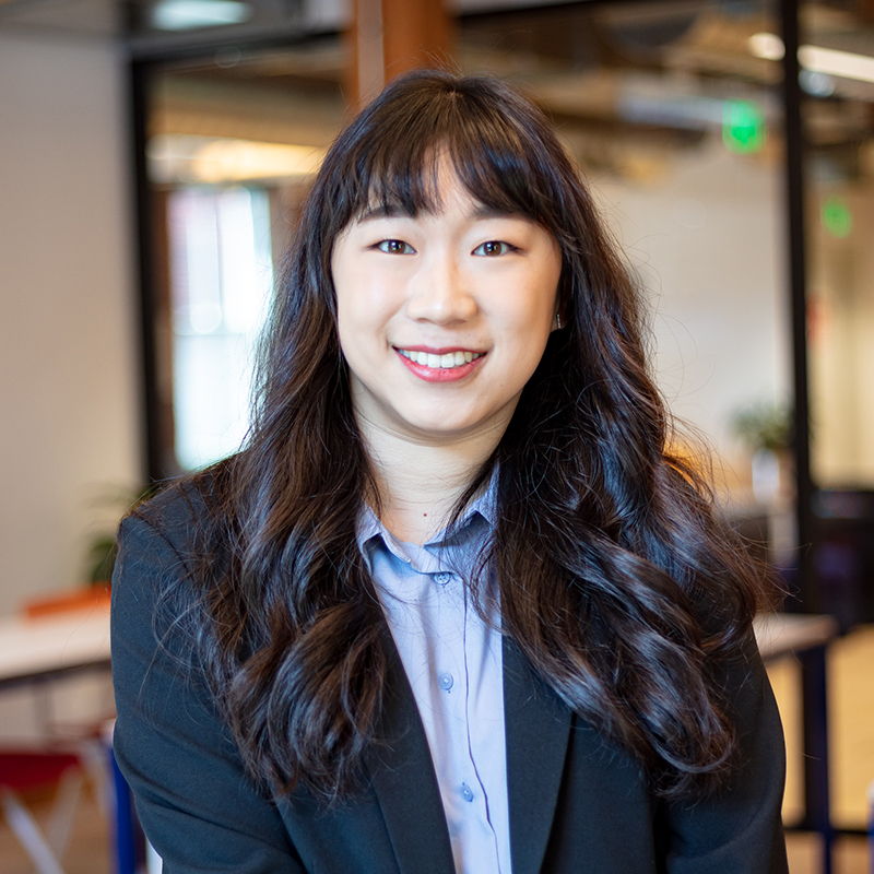 interior office headshot, female