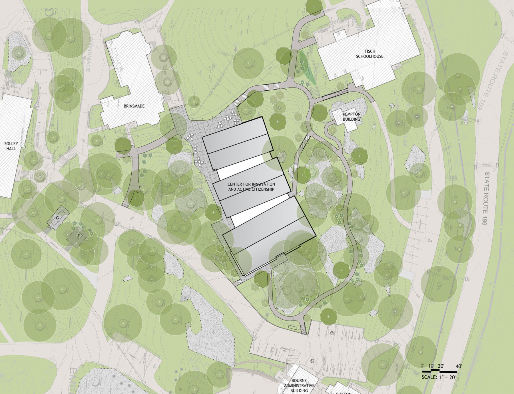 Landscape Plan at Gunn School Tisch Center for Innovation and Active Citizenship