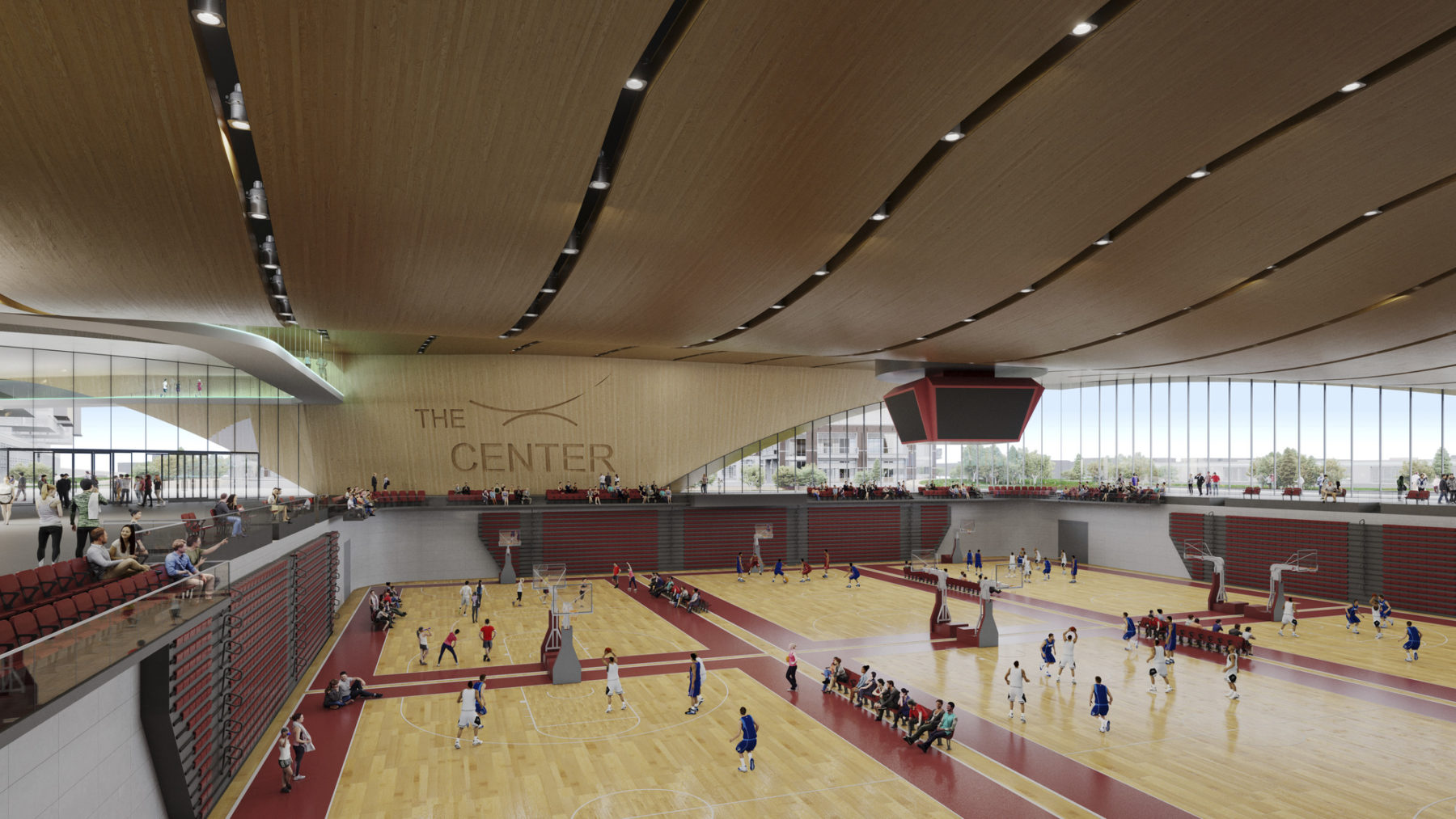 rendering of multi-purpose arena