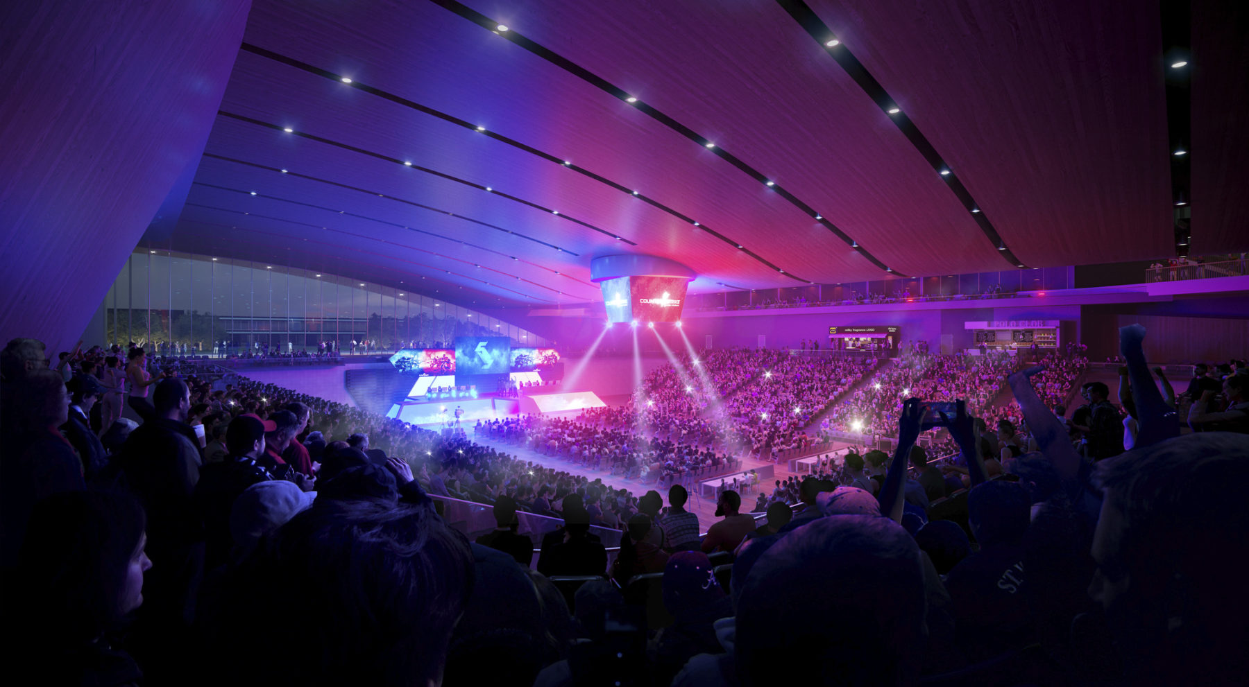 rendering of performance space