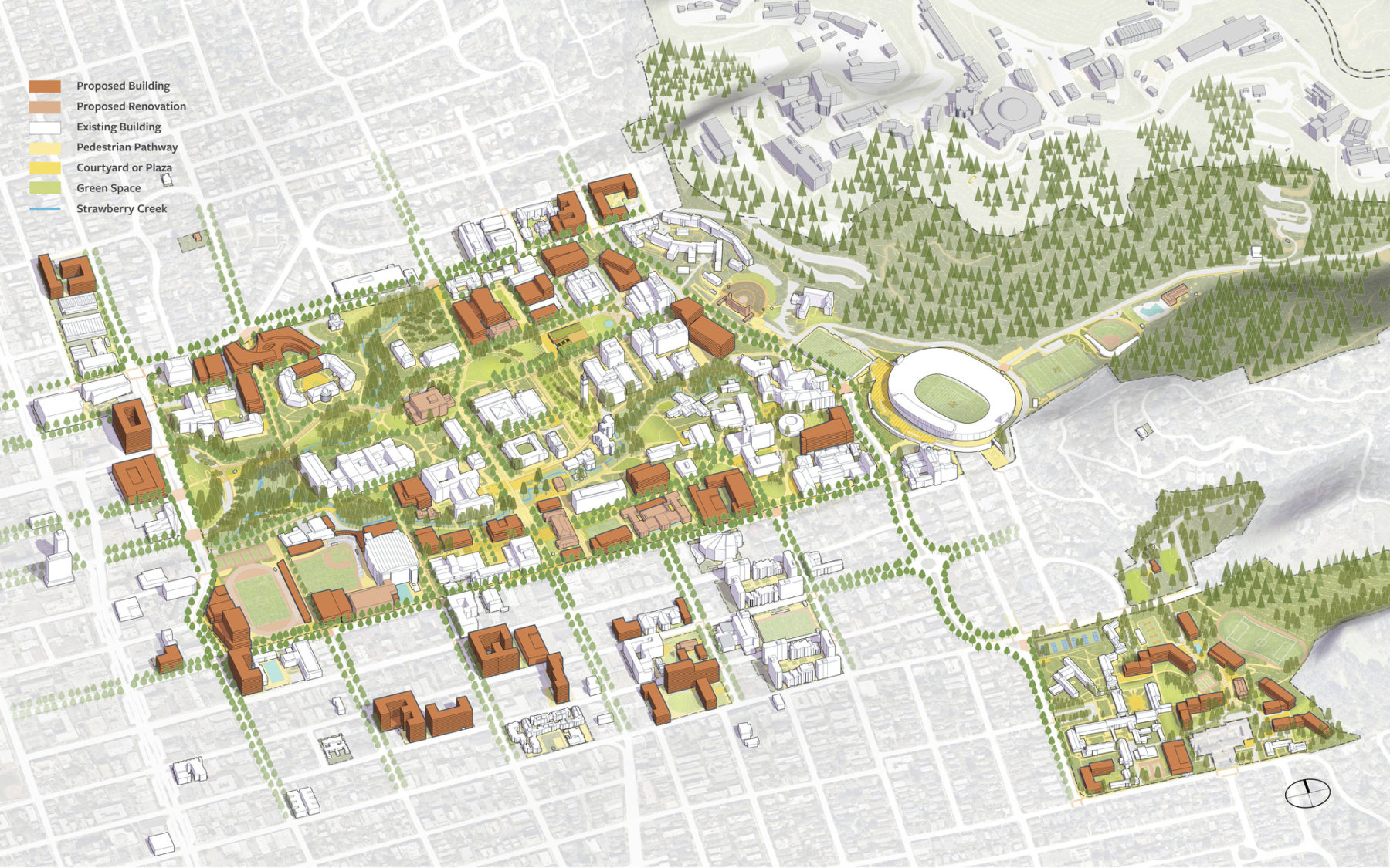 Site Axon from UC Berkeley LRDP and Campus Master Plan