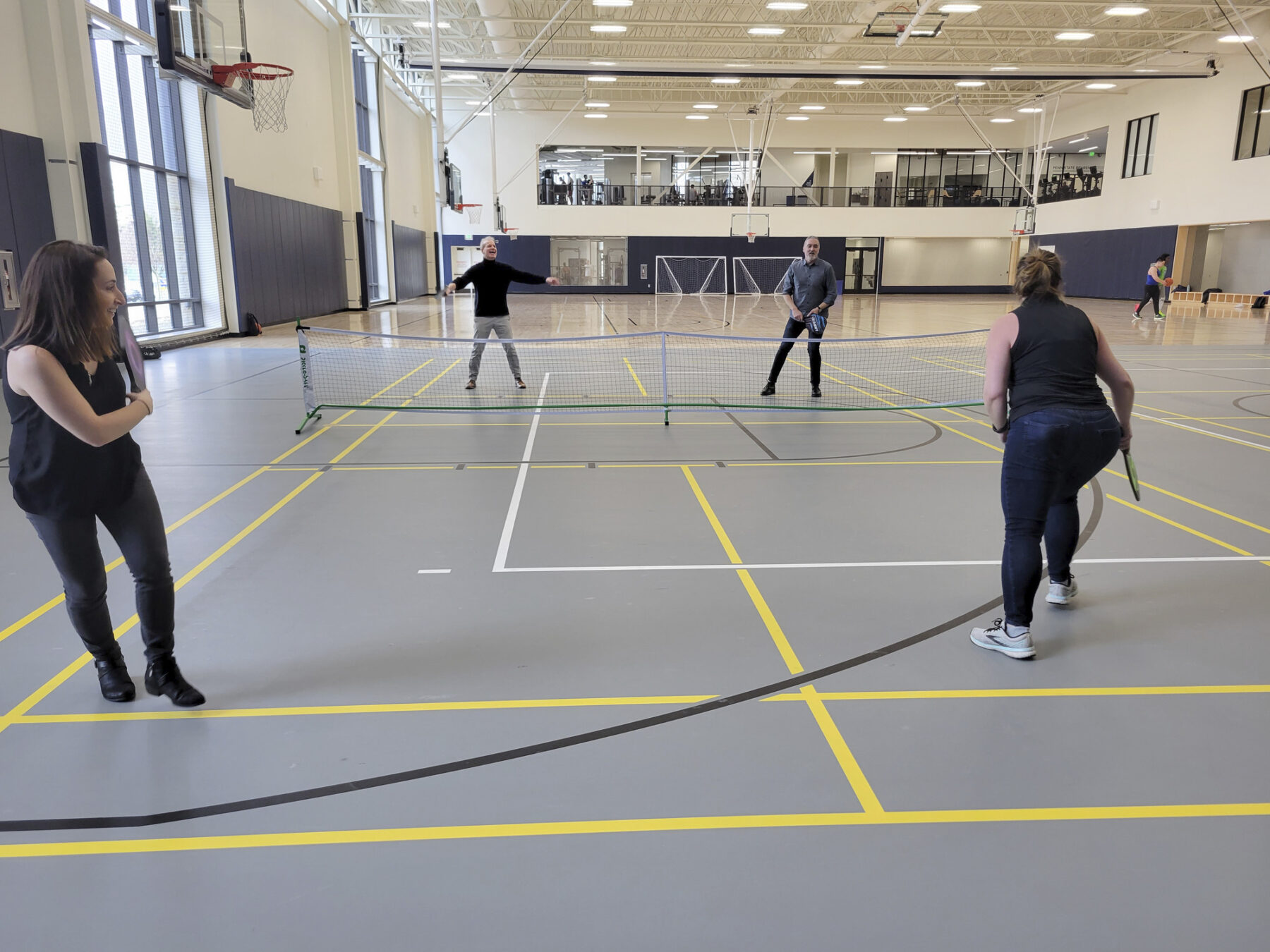 Sasaki designers playing pickleball