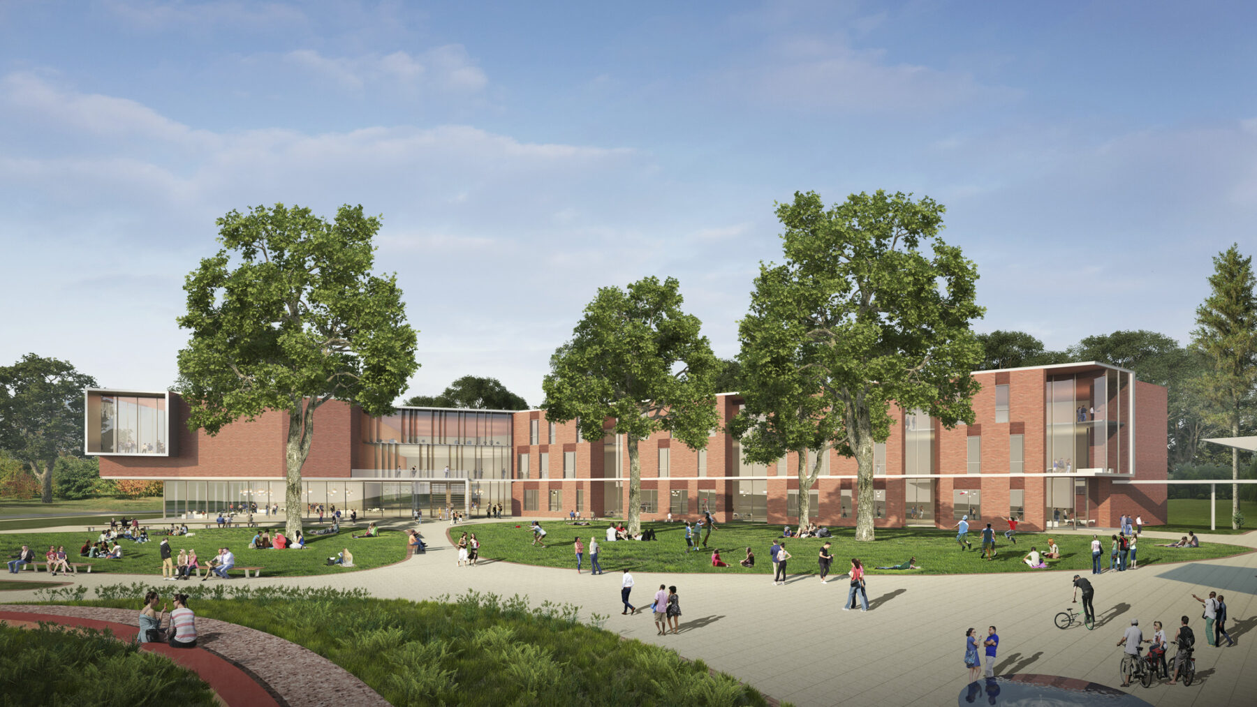 exterior rendering of new academic building