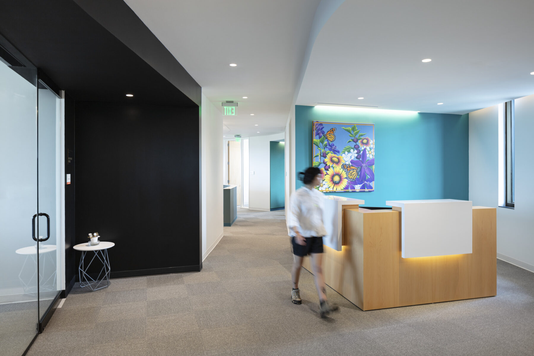 photograph of offices inside welcome center