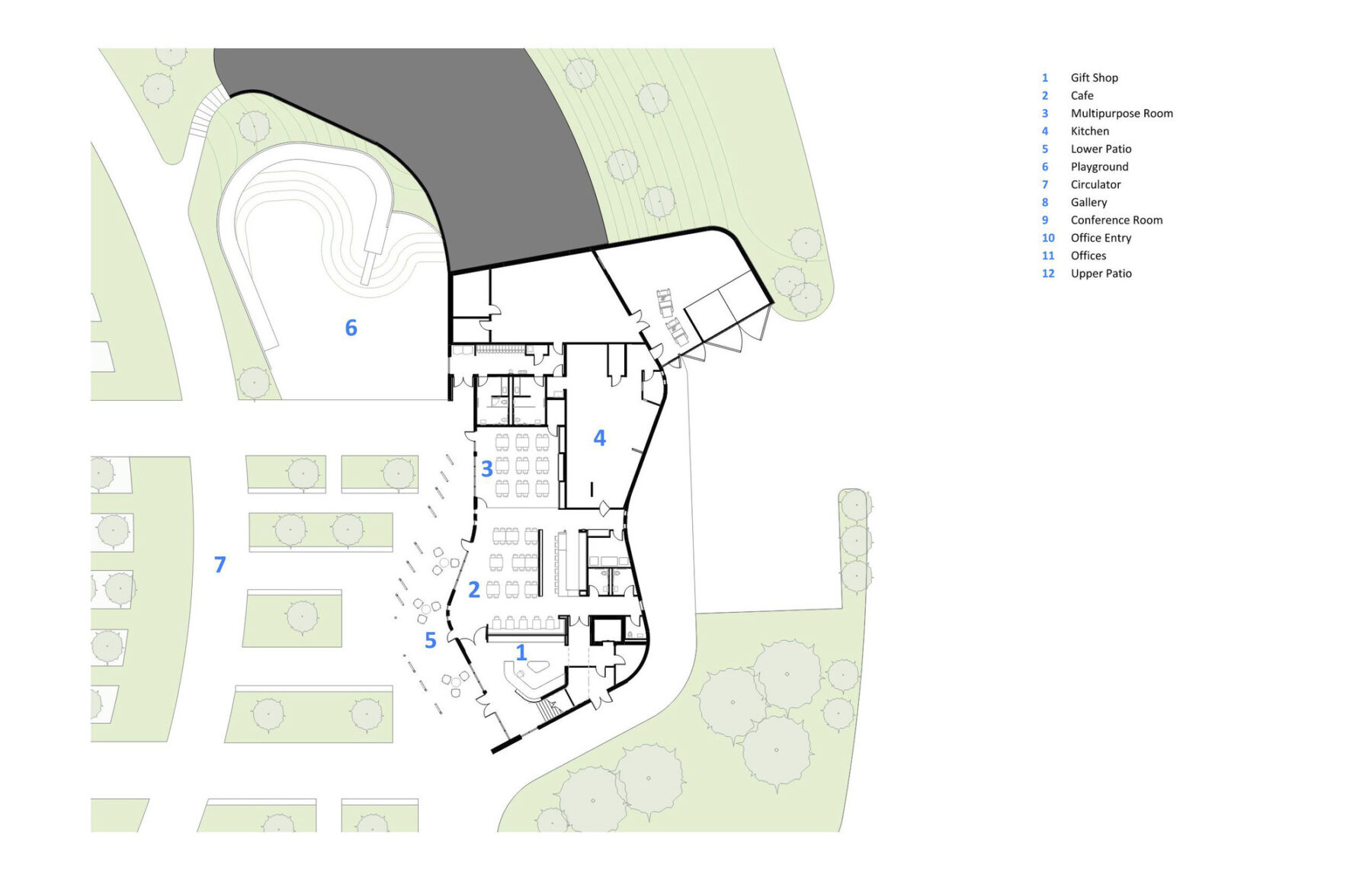 floor plan of welcome center