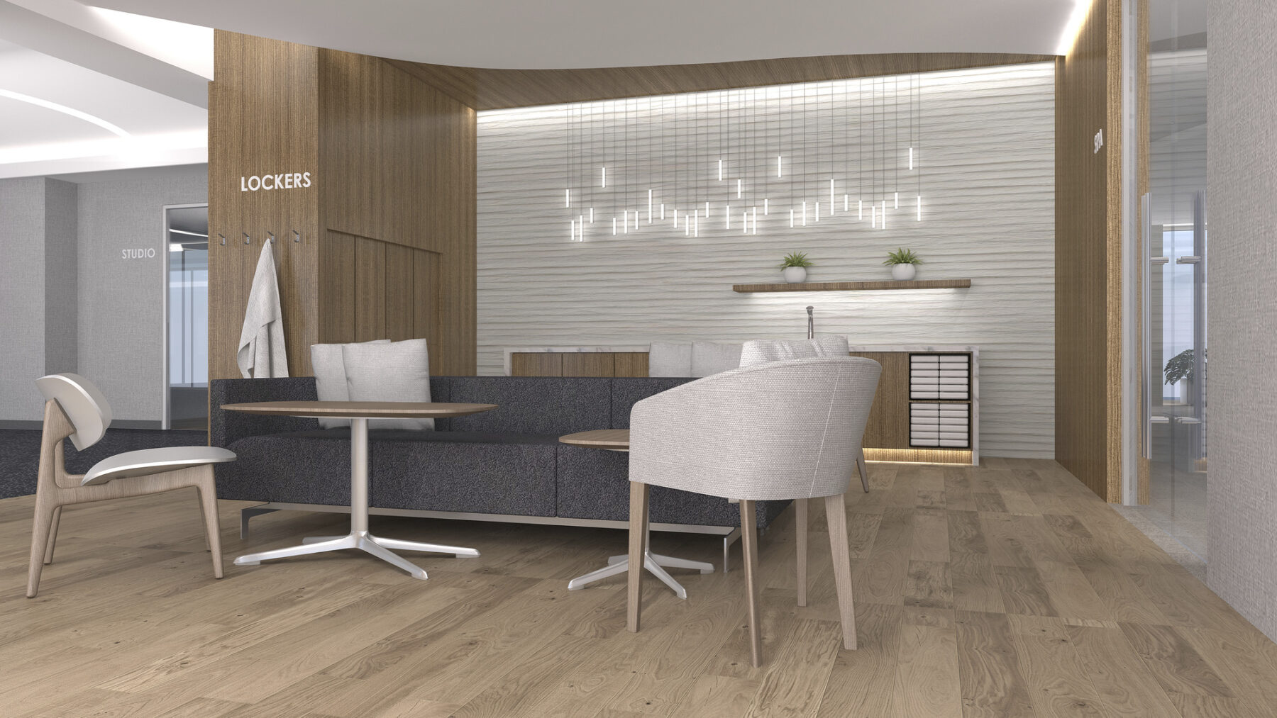 Rendering of lounge area