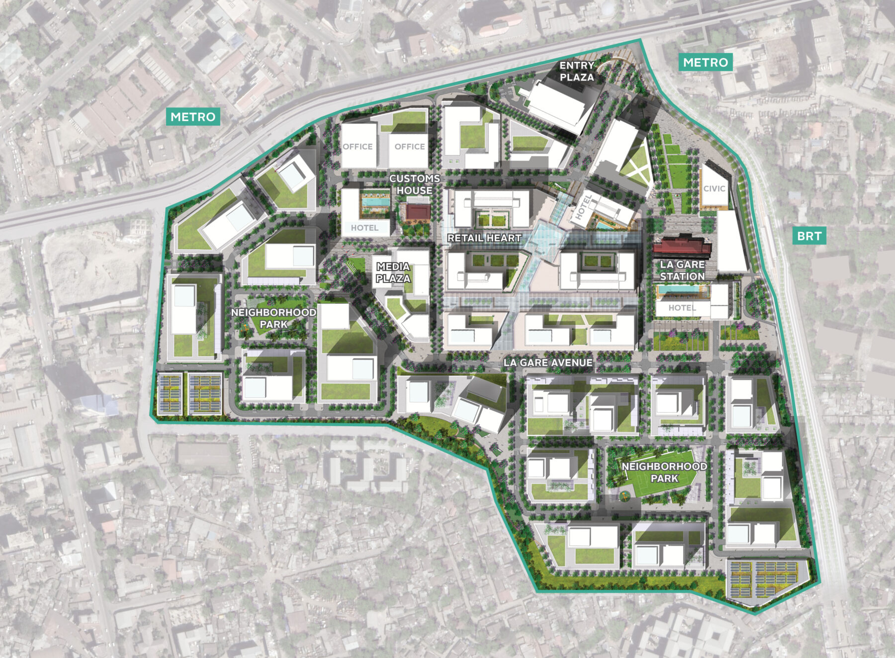 Plan of the overall site