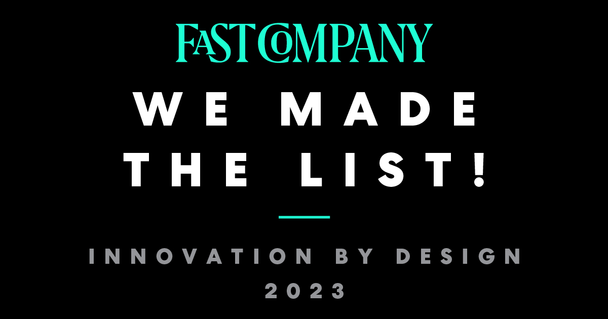 Fast Company logo and text announcing 