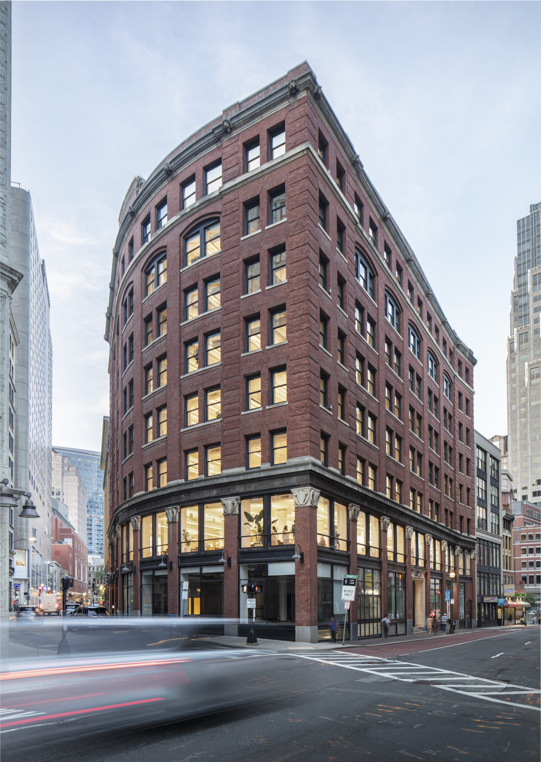 exterior photograph of 110 chauncy building