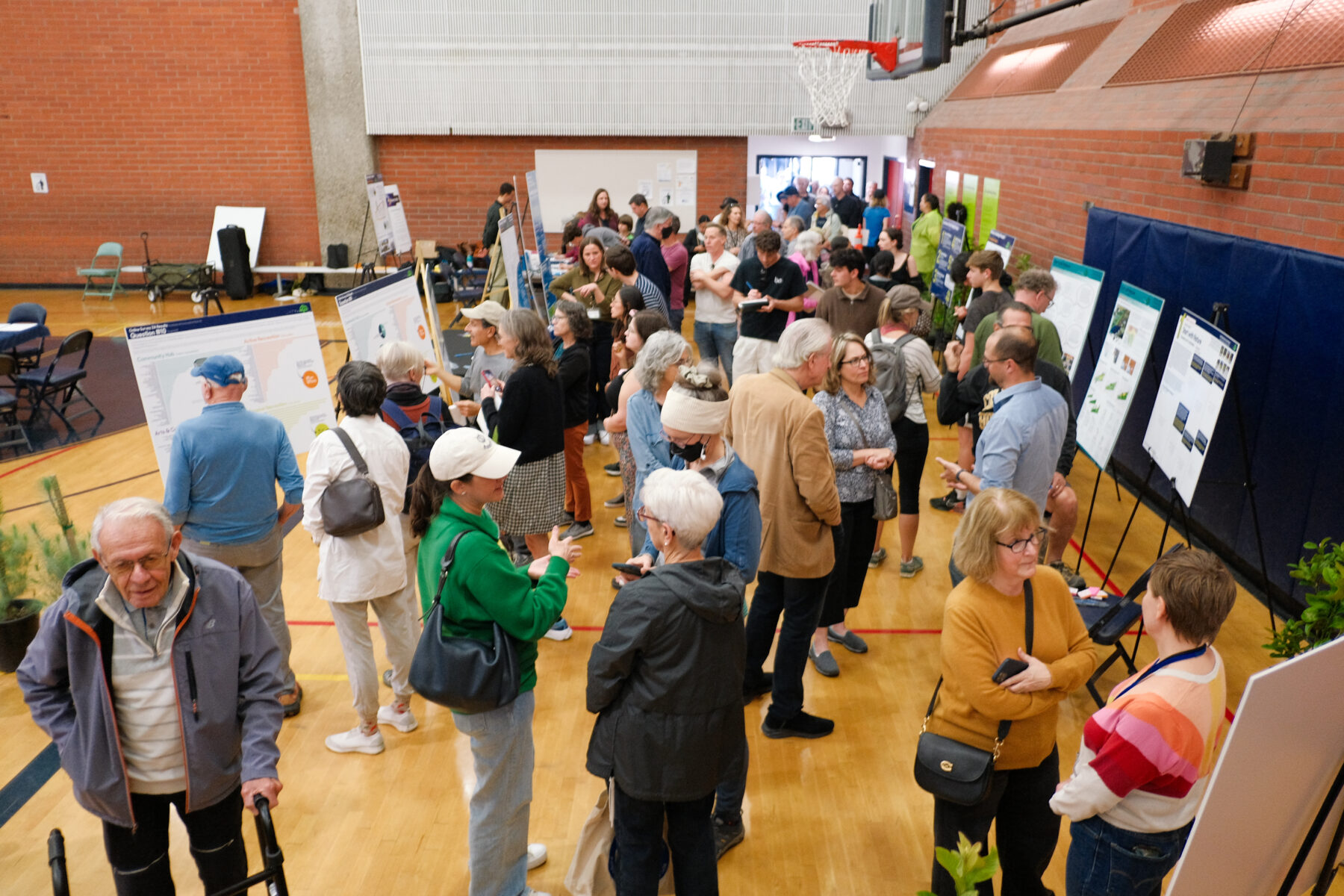 Community members gather at the project’s Phase 2 community event in December 2024.