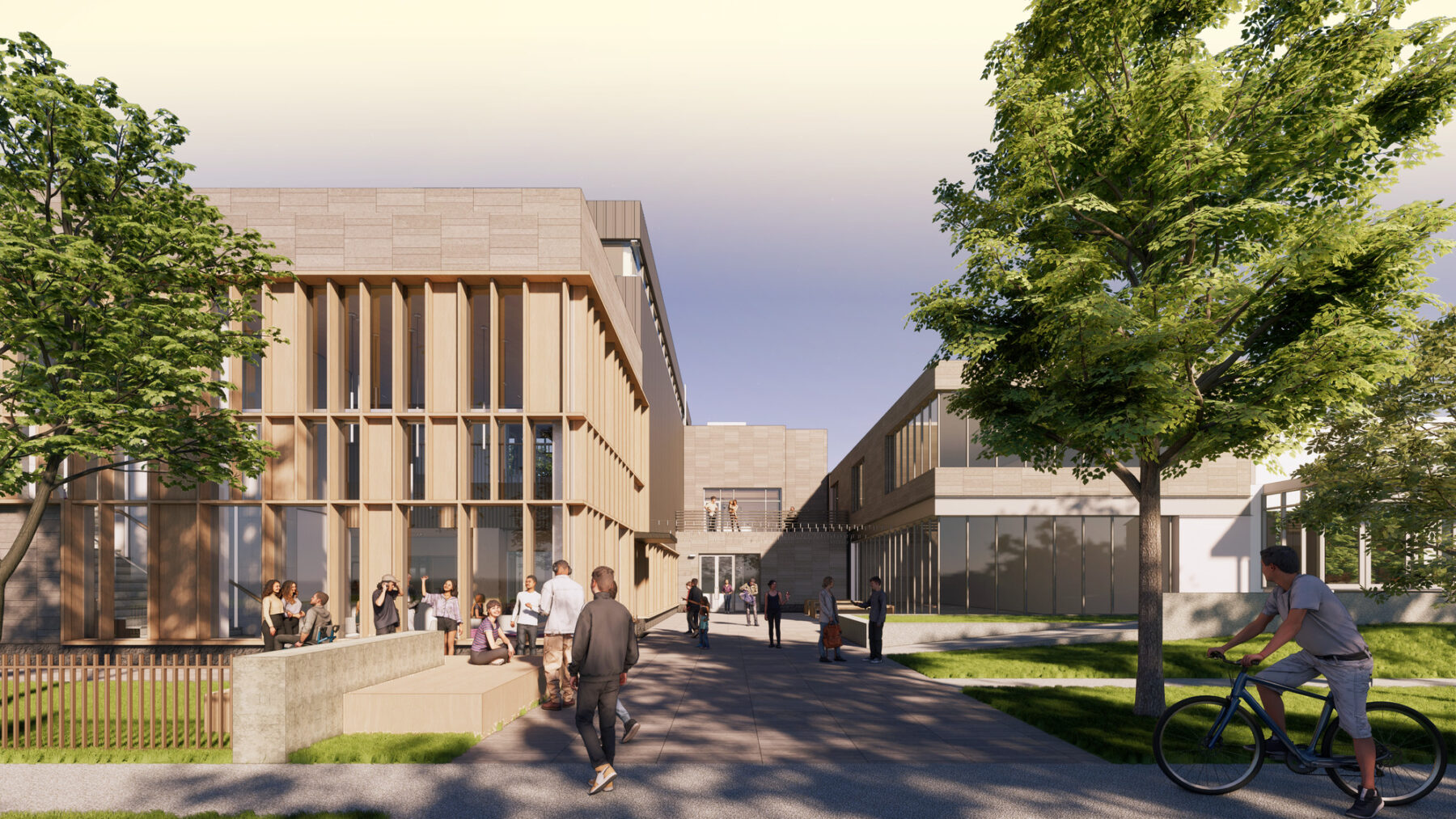 exterior rendering of athletic facility